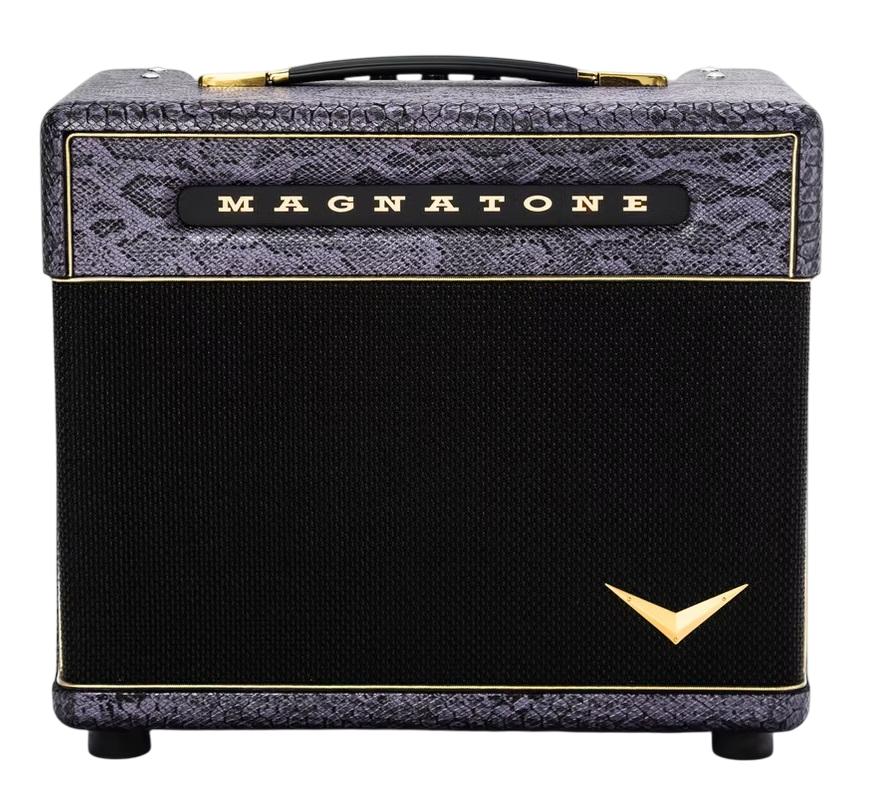 Magnatone Slash Signature Baby M-80 1 x 10 Extension Cabinet in Purple Python - magnatone-1x10-cab-purple-python.jpg