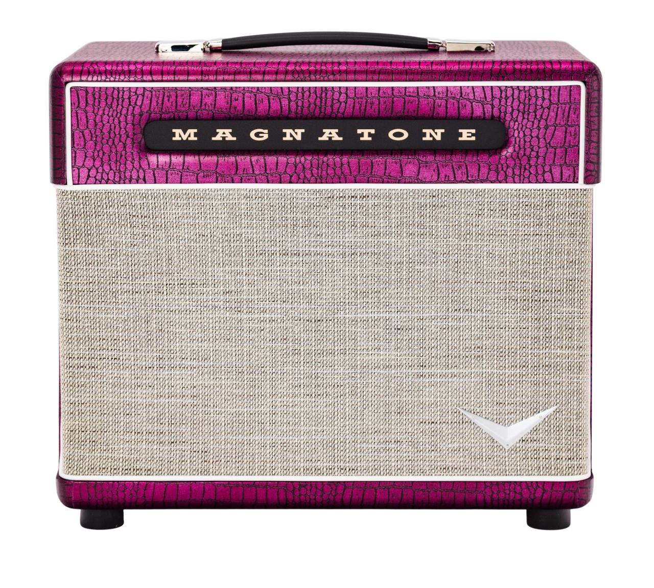 Magnatone Billy Gibbons Signature Baby M-80 1x10 Extension Cab In Chrome Grape - Baby-M80-Ext-Cab-Dealer-Front-Photoroom.jpg