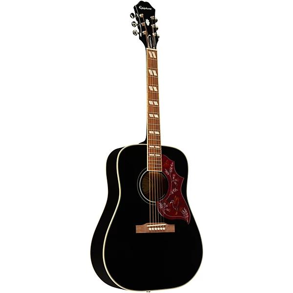 Epiphone Studio Hummingbird Solid Top With Fishman Sonitone Pickup In Ebony - EASHBEBNH3 2.jpg