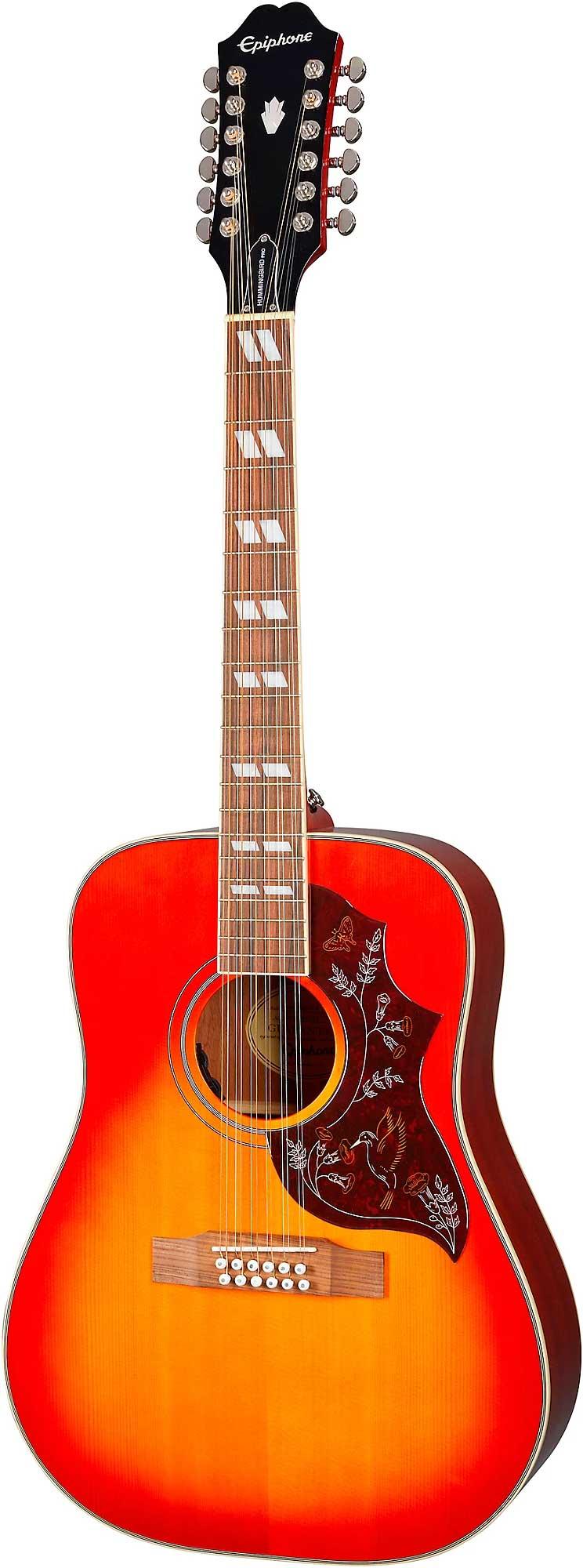 Epiphone Studio Hummingbird Pro-12 12-String Solid Top In Faded