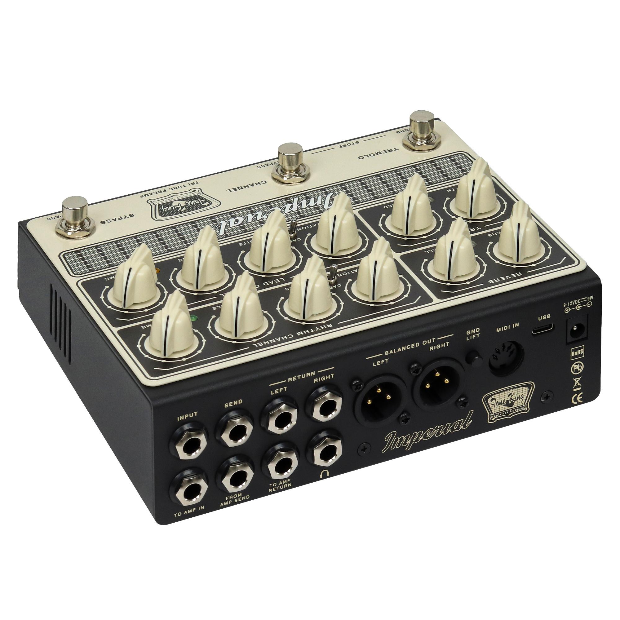 Tone King Imperial Tube Preamp Pedal - Tone-King-Imperial-Tri-Tube-Preamp-Back-Left.jpg