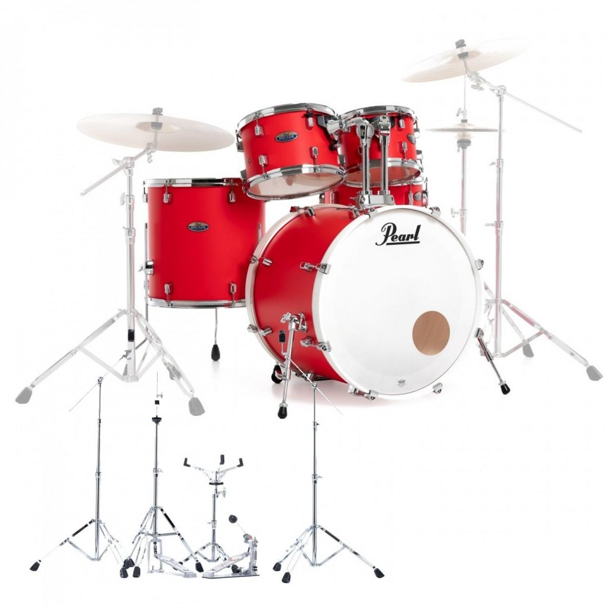 Pearl Decade Maple 22 Drum Kit in Matte Racing Red - DMP925SC899 7.jpg