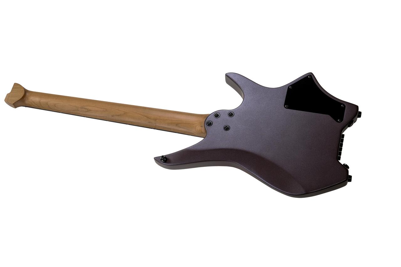 Hils HN3 Left-Handed Electric Guitar in Satin Metallic Deep Purple - DSC04743.jpg