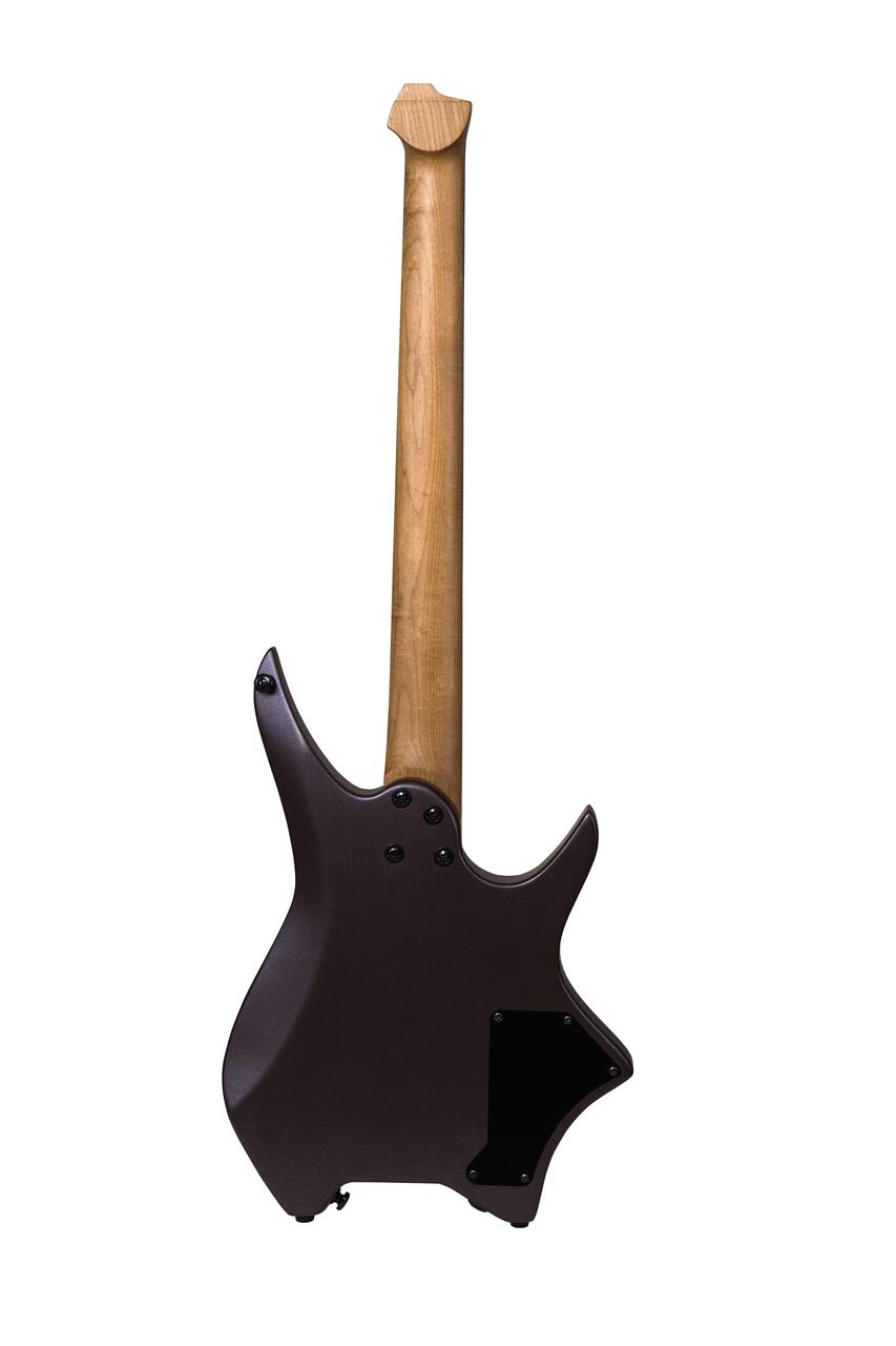 Hils HN3 Left-Handed Electric Guitar in Satin Metallic Deep Purple - Rear.jpg