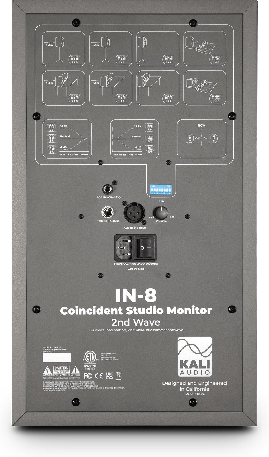 Kali Audio IN8 8 3-way Monitor Speaker V2 Special Edition Grey - KALIIN8V2GREY_2.jpg