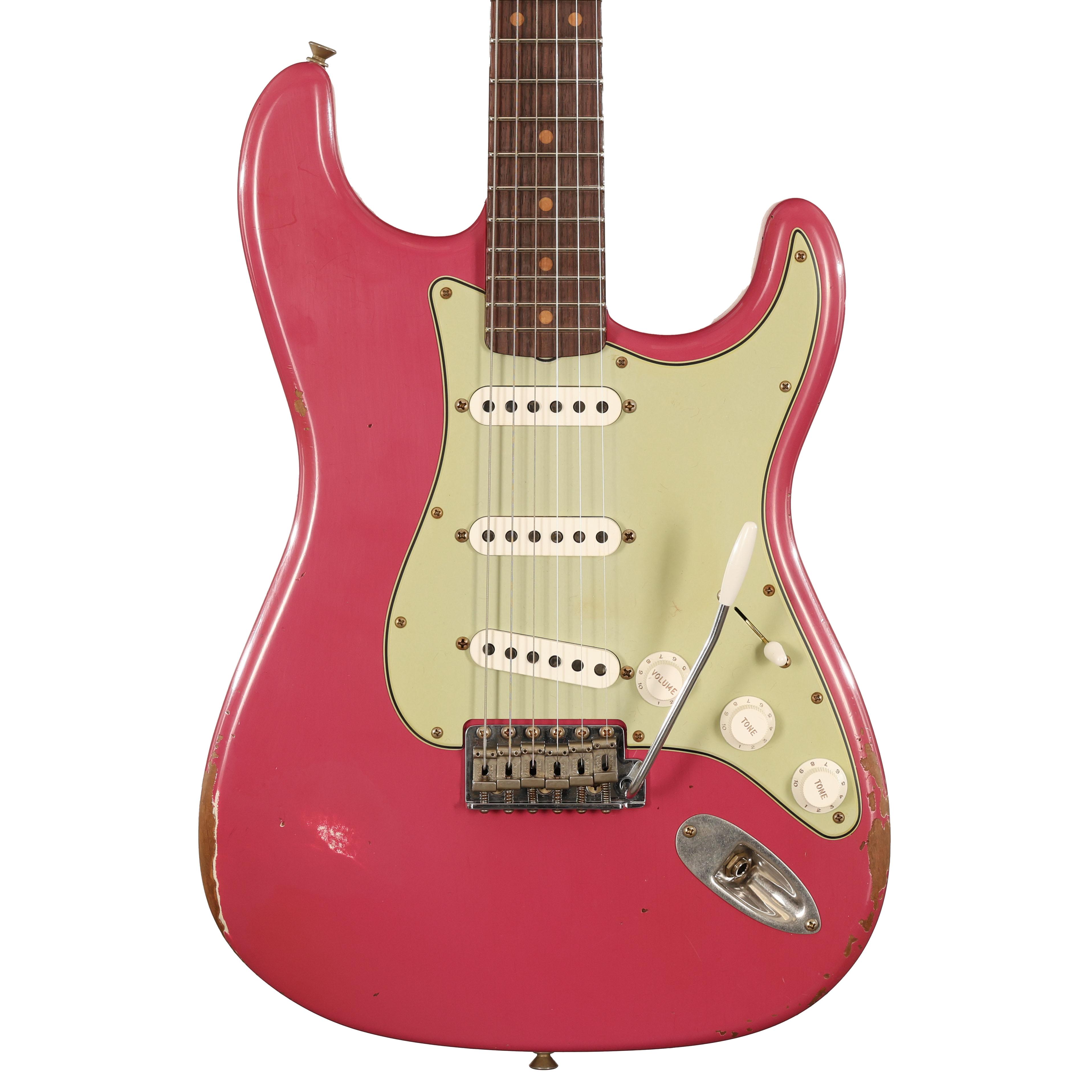 Fender Custom Shop 60's Stratocaster Relic in Faded Dakota Red - CZ588664 (2).JPG