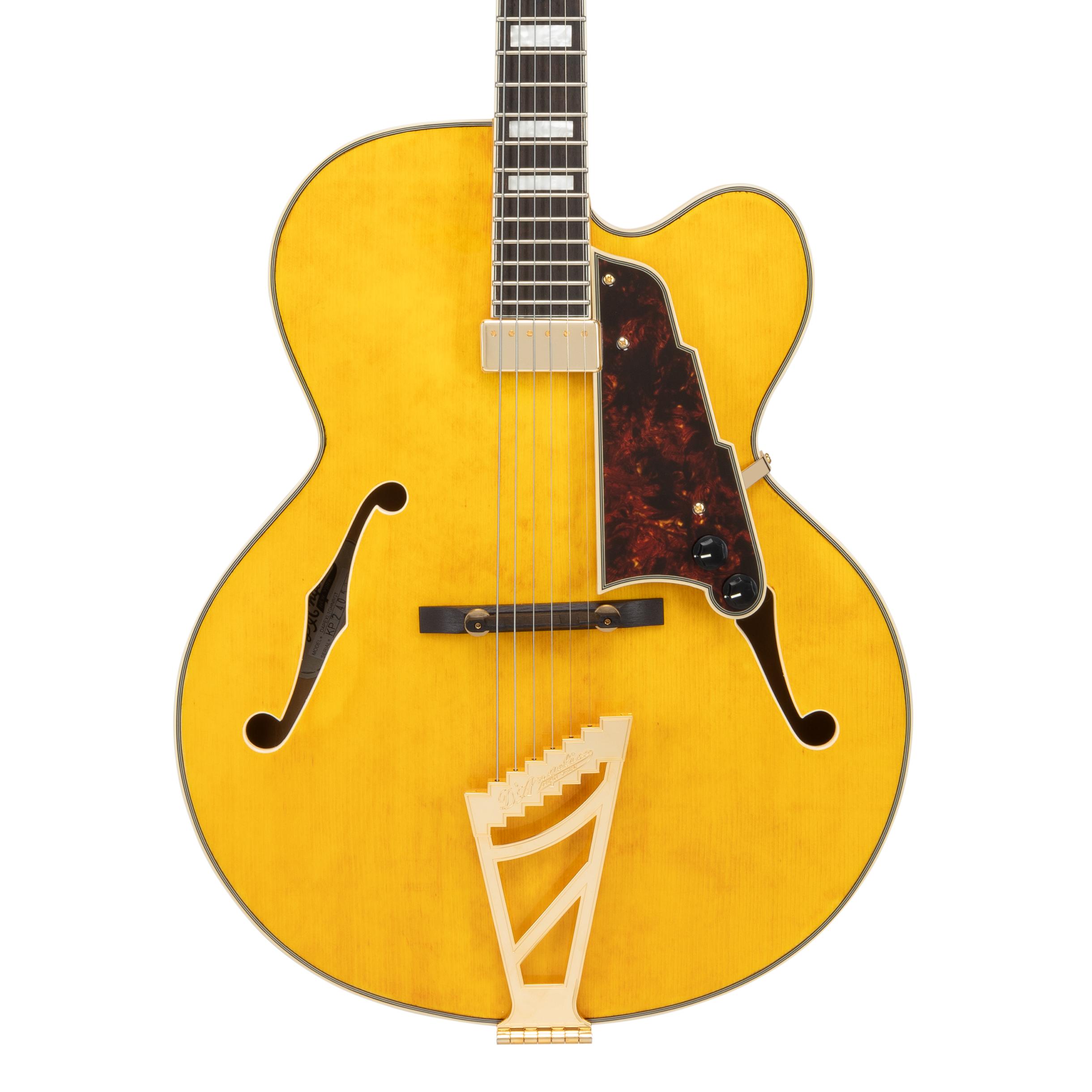 D'Angelico Premier EXL-1 Single-Cut Archtop Hollow-Body Electric Guitar in Honey Blonde - DAPEXL1GHNBGT 1.jpg