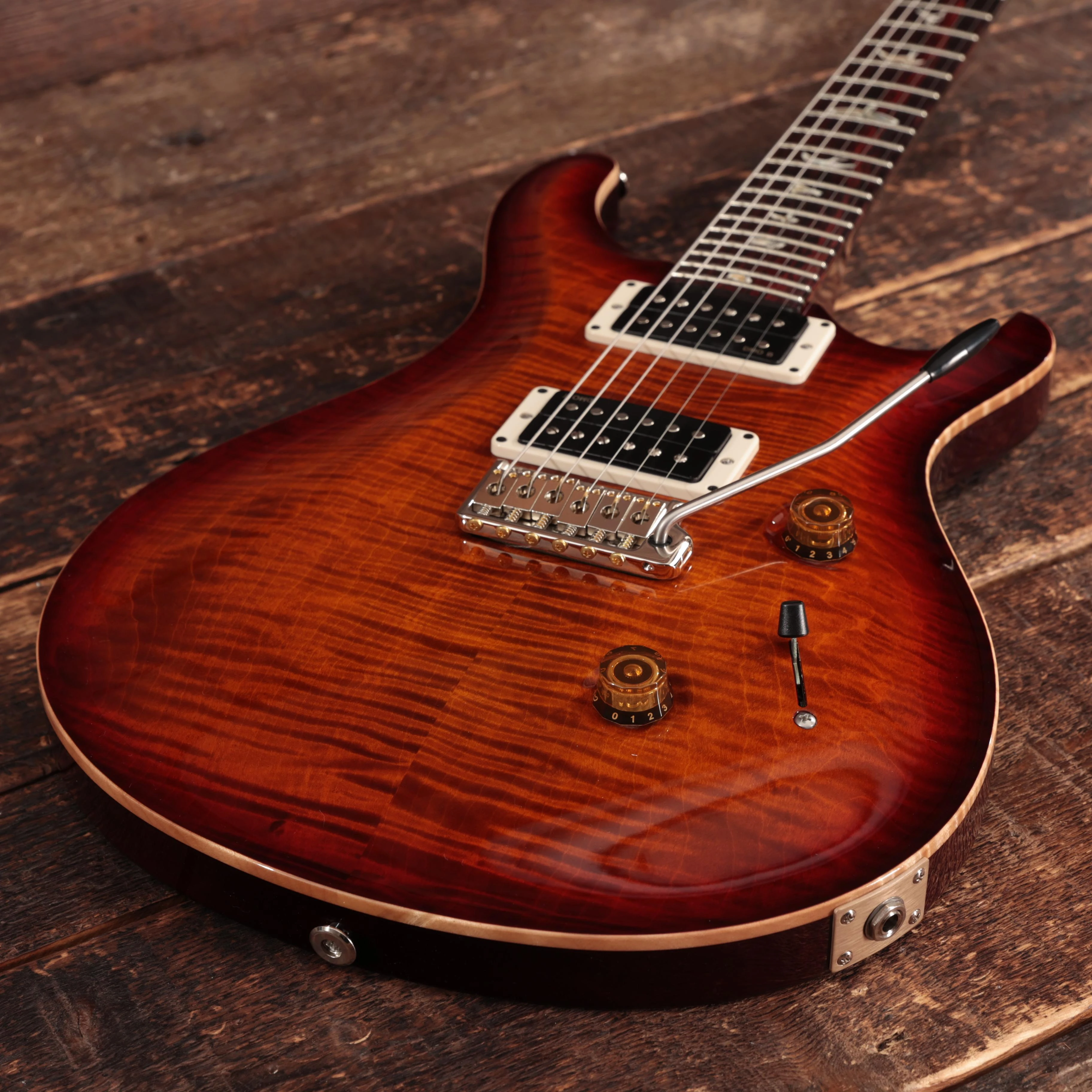 PRS Custom 24 Electric Guitar in Dark Chery Sunburst - 0395694 (8).jpg