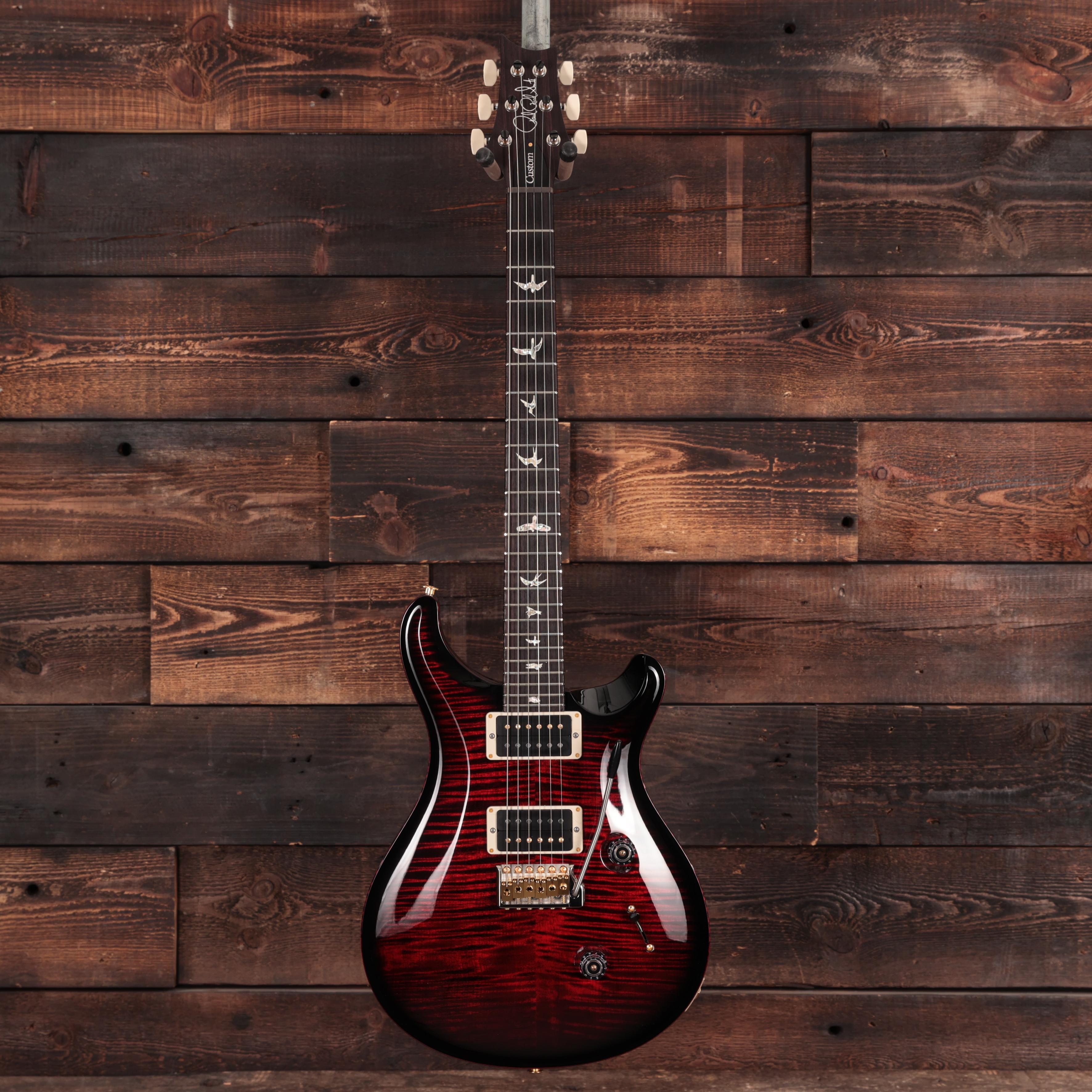 PRS Custom 24 10-Top Electric Guitar in Fire Red Smokeburst  - 0388905 (4).jpg