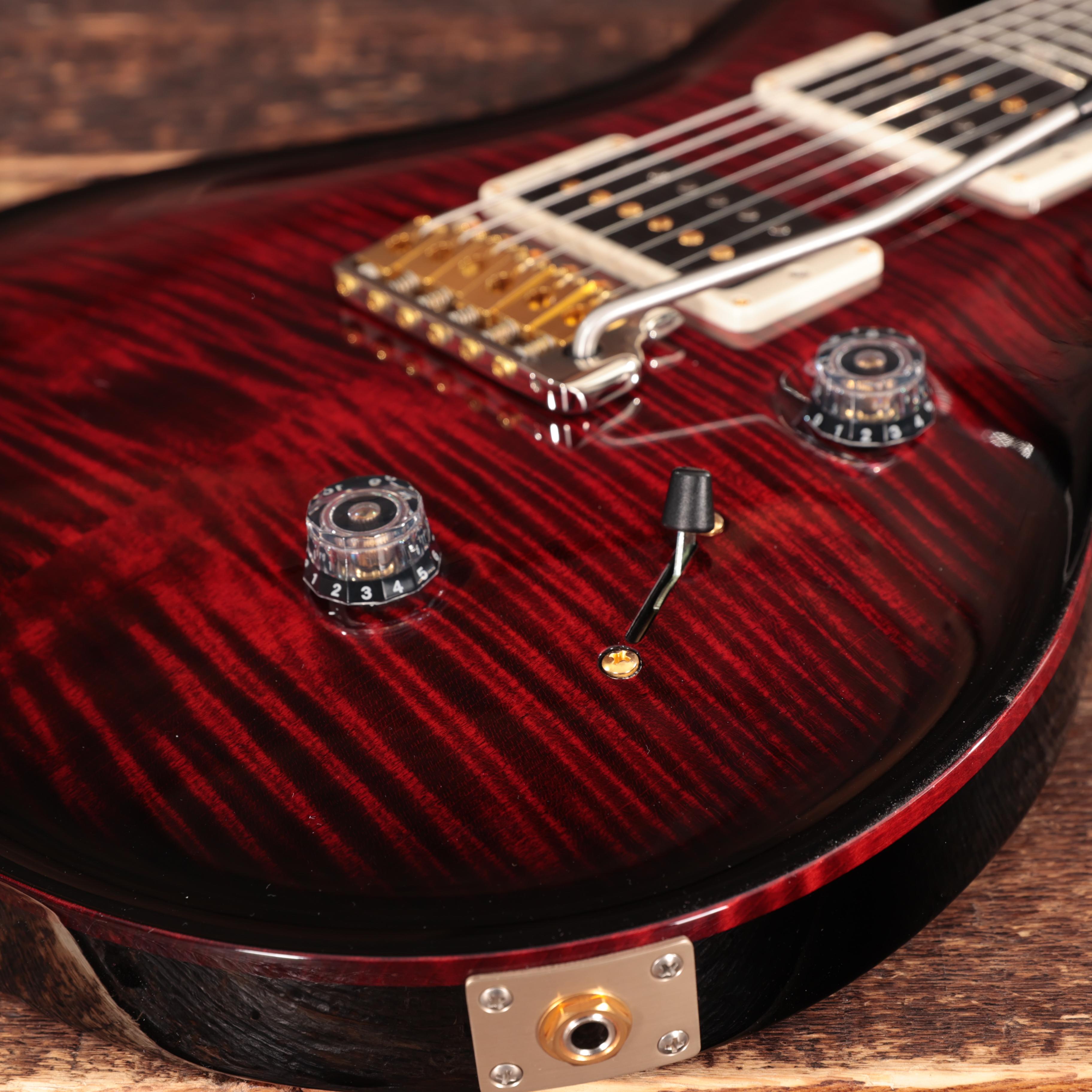 PRS Custom 24 10-Top Electric Guitar in Fire Red Smokeburst  - 0388905 (11).jpg