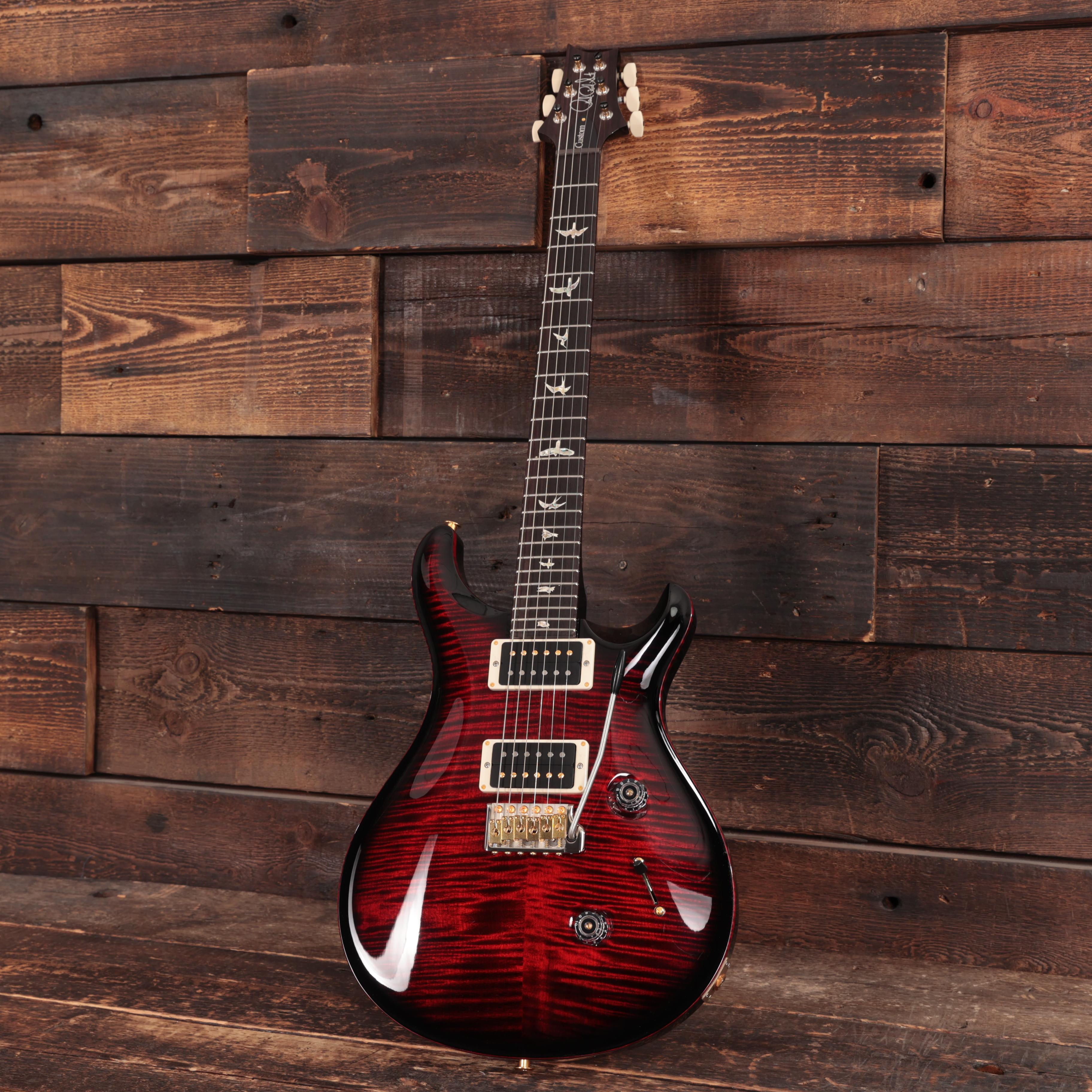 PRS Custom 24 10-Top Electric Guitar in Fire Red Smokeburst  - 0388905 (19).jpg