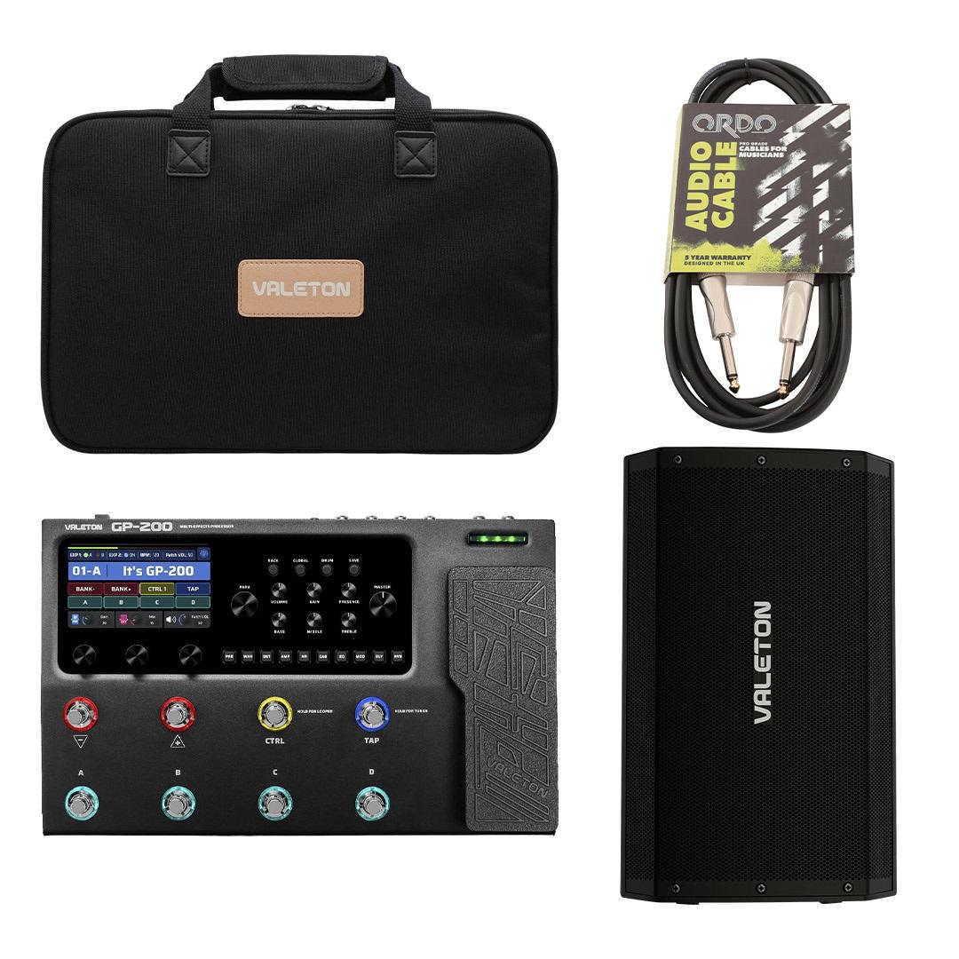 Valeton GP-200 Multi-Effects Processor Pedal with Bag and FRFR Cab - _BUN-GP-200-FRFR-hero__75072.jpg