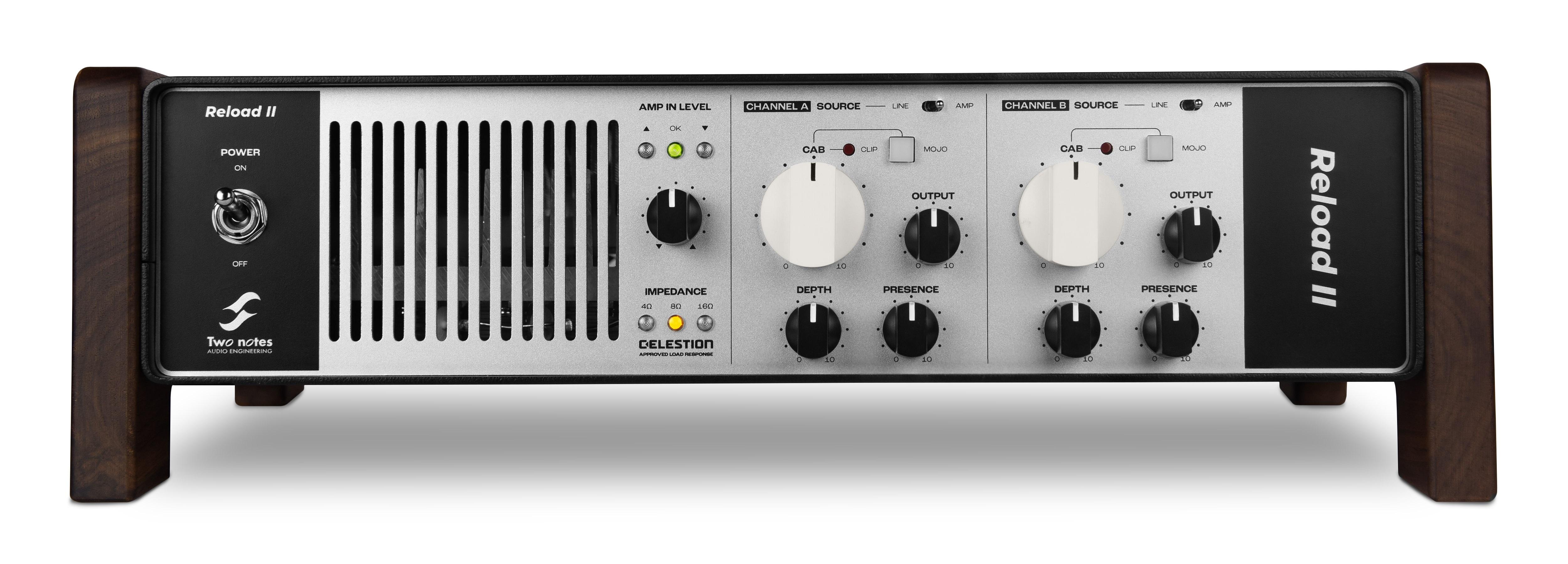 Two Notes Reload II Multi-Impedance Reactive Load Box & Active Attenuator  - Reload MKII_Front_Face_whitebackground.jpg