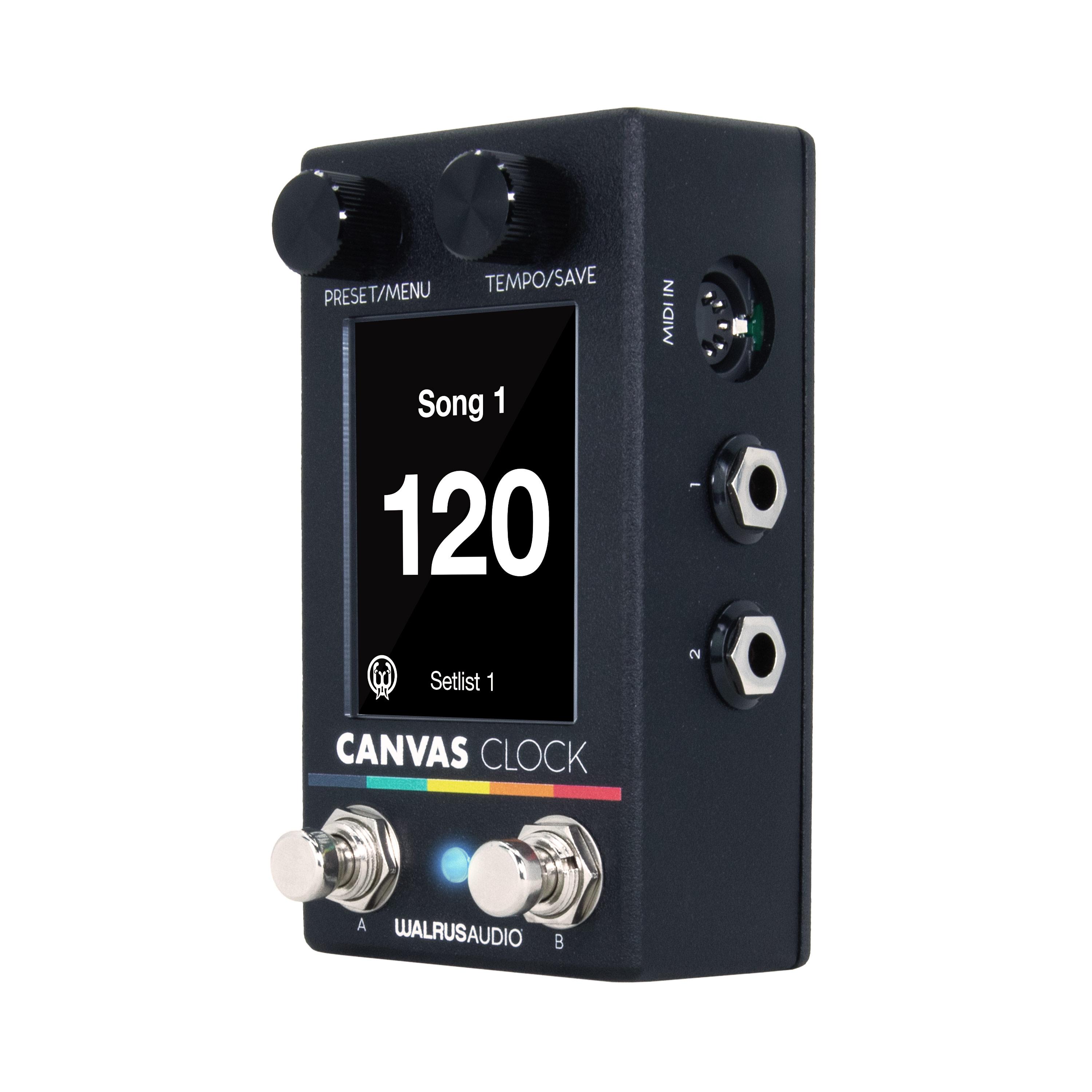 Walrus Audio Canvas Clock MIDI Clock Management Pedal - Canvas-Clock-left.jpg