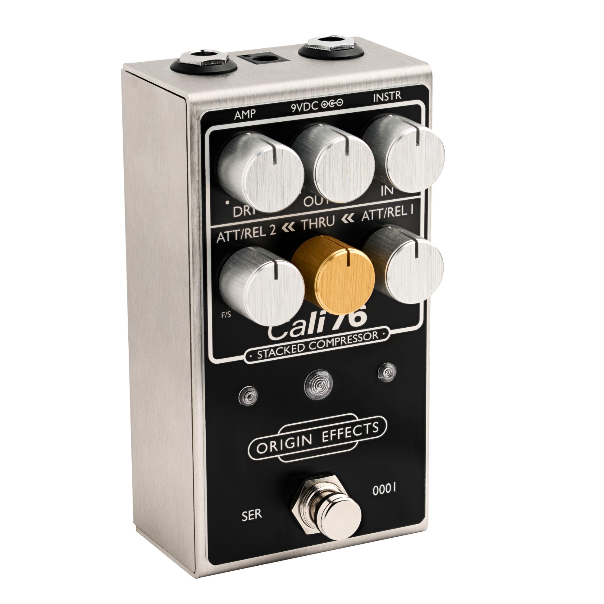 Origin Effects Cali76 Stacked Compressor in Black - Cali76 Stacked Compressor Black Angle 2 (Web Use).jpg