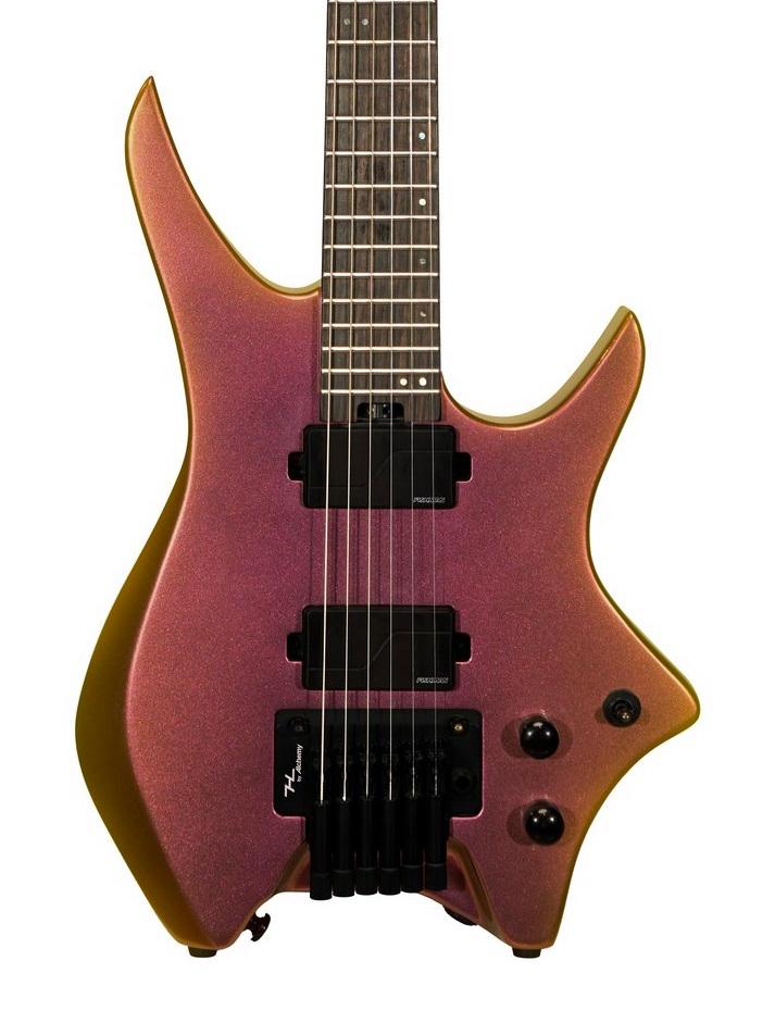 HILS HN6 Next Series Headless Electric Guitar in Ultra Gold Chameleon - Front+(1)-hero.jpg