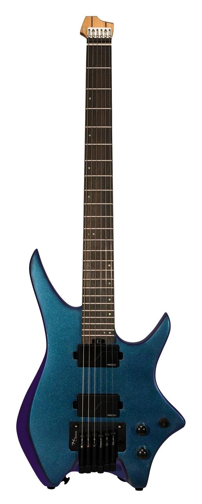 HILS HN6 Next Series Headless Electric Guitar in Ultra Violet Chameleon - Front (1)-hero.jpg