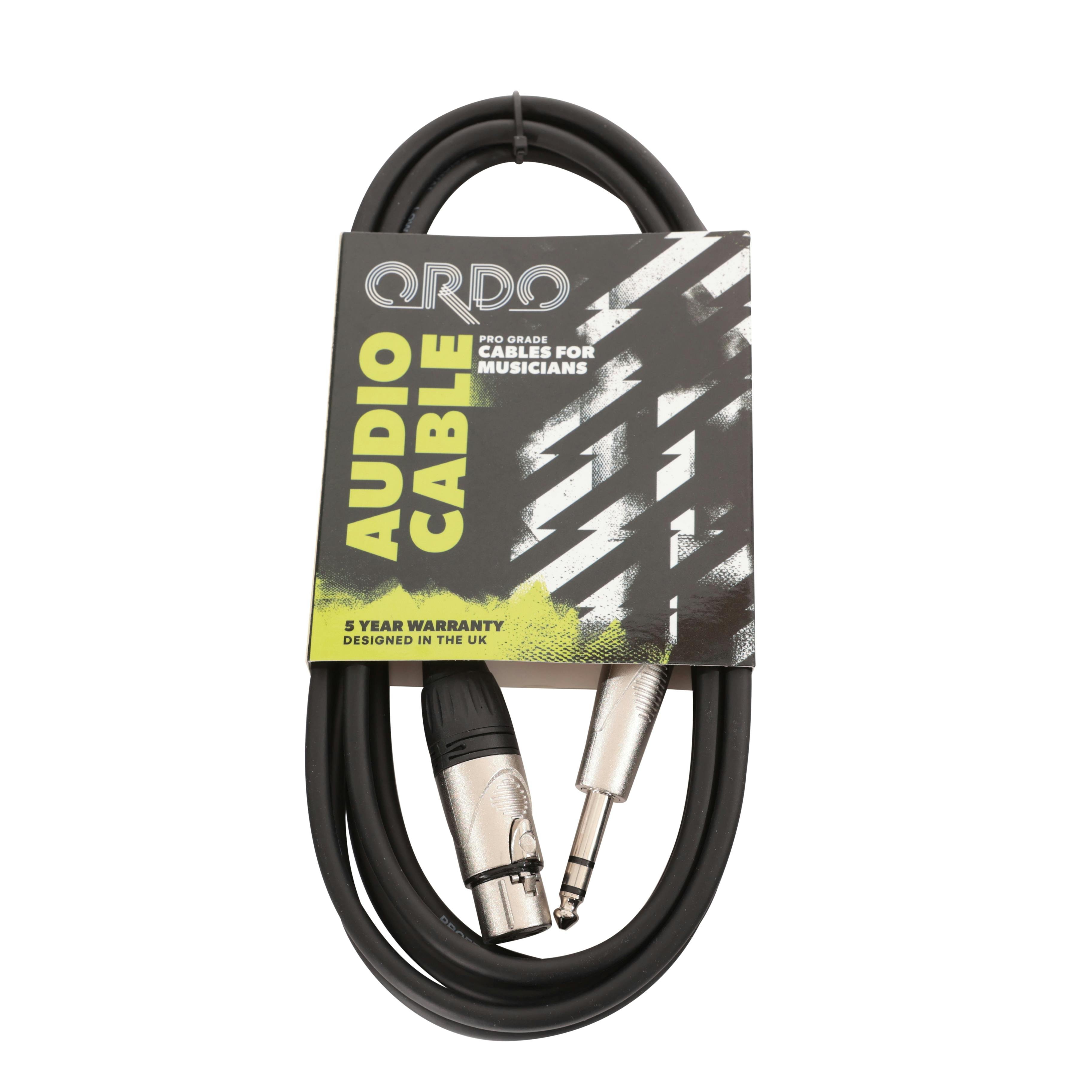 Ordo Microphone Cable XLR to TRS Jack 3m 10 feet - C-AC2-3-2XF-1SJ-C-AC2-3-2XF-1SJ-5.jpg