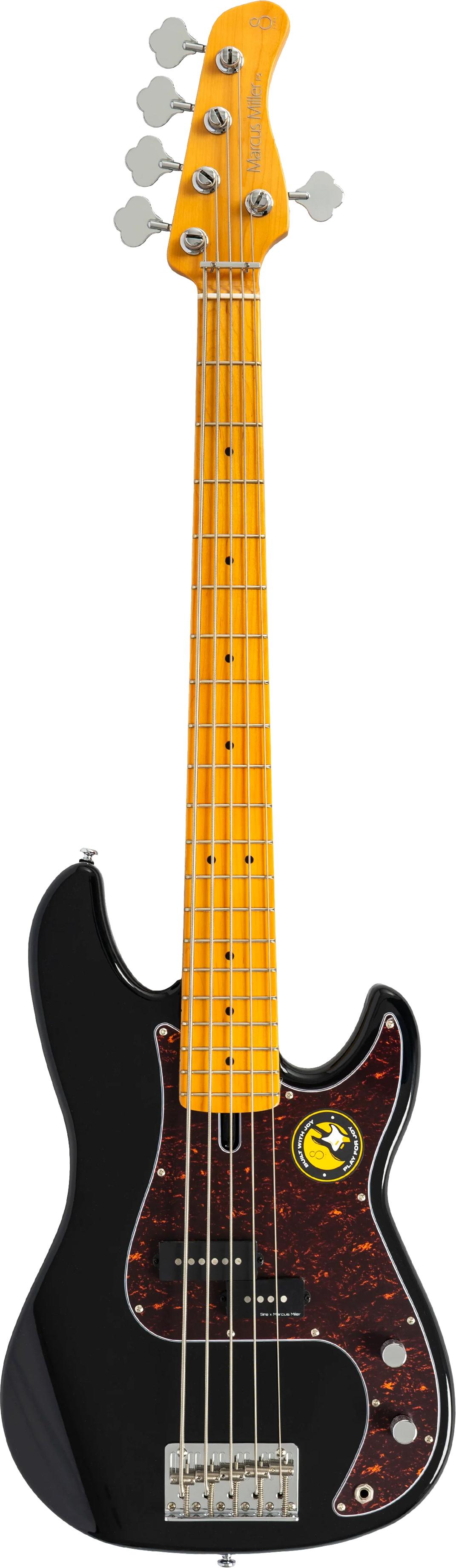 Sire Marcus Miller P5 5-String Bass Guitar in Black - P5_ALDER_5_BK_1.jpg