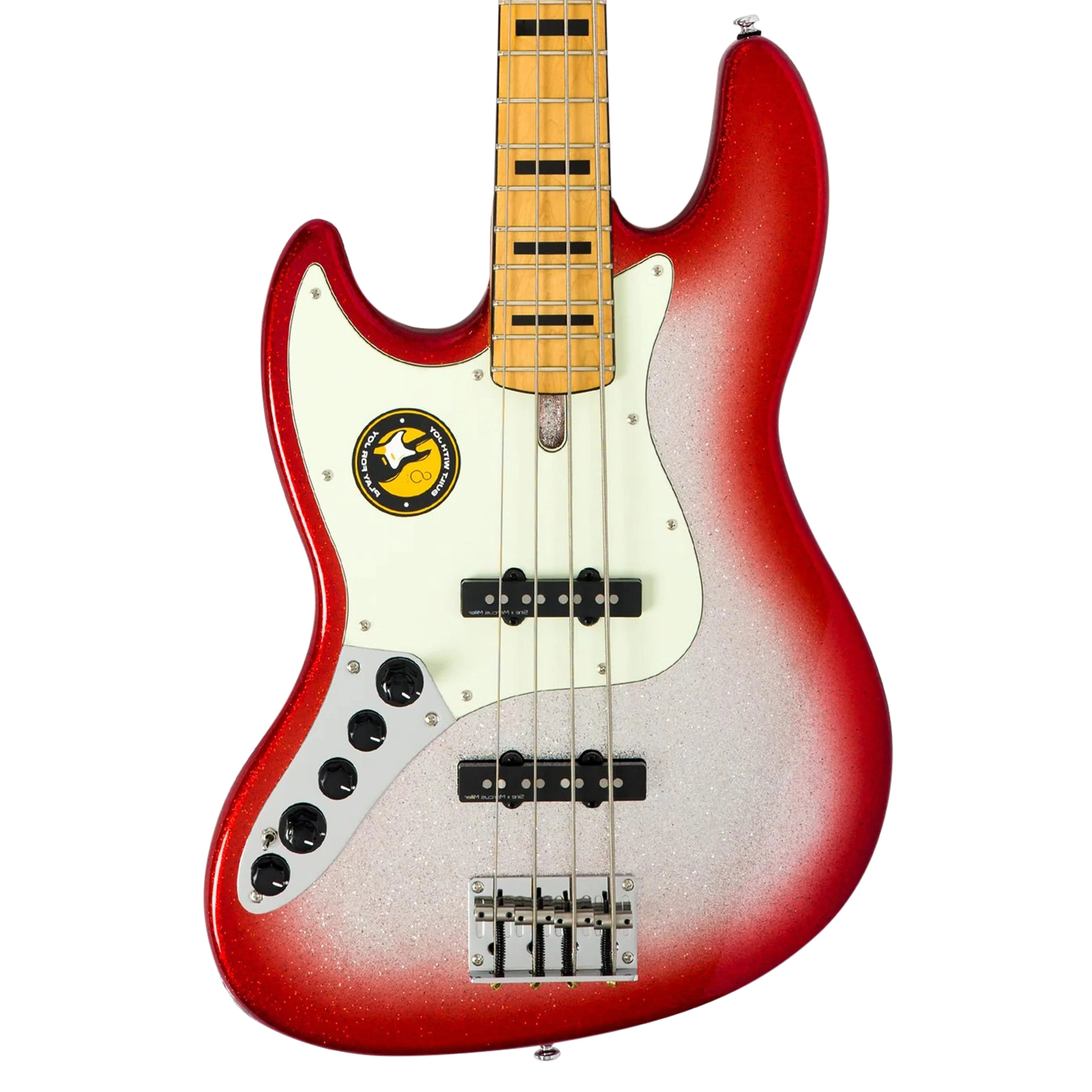 Sire Marcus Miller Left Handed V7 4-String Bass Guitar 2nd Gen in Redburst Sparkle - V2UDLHV7A4REDBSP-Body.jpg