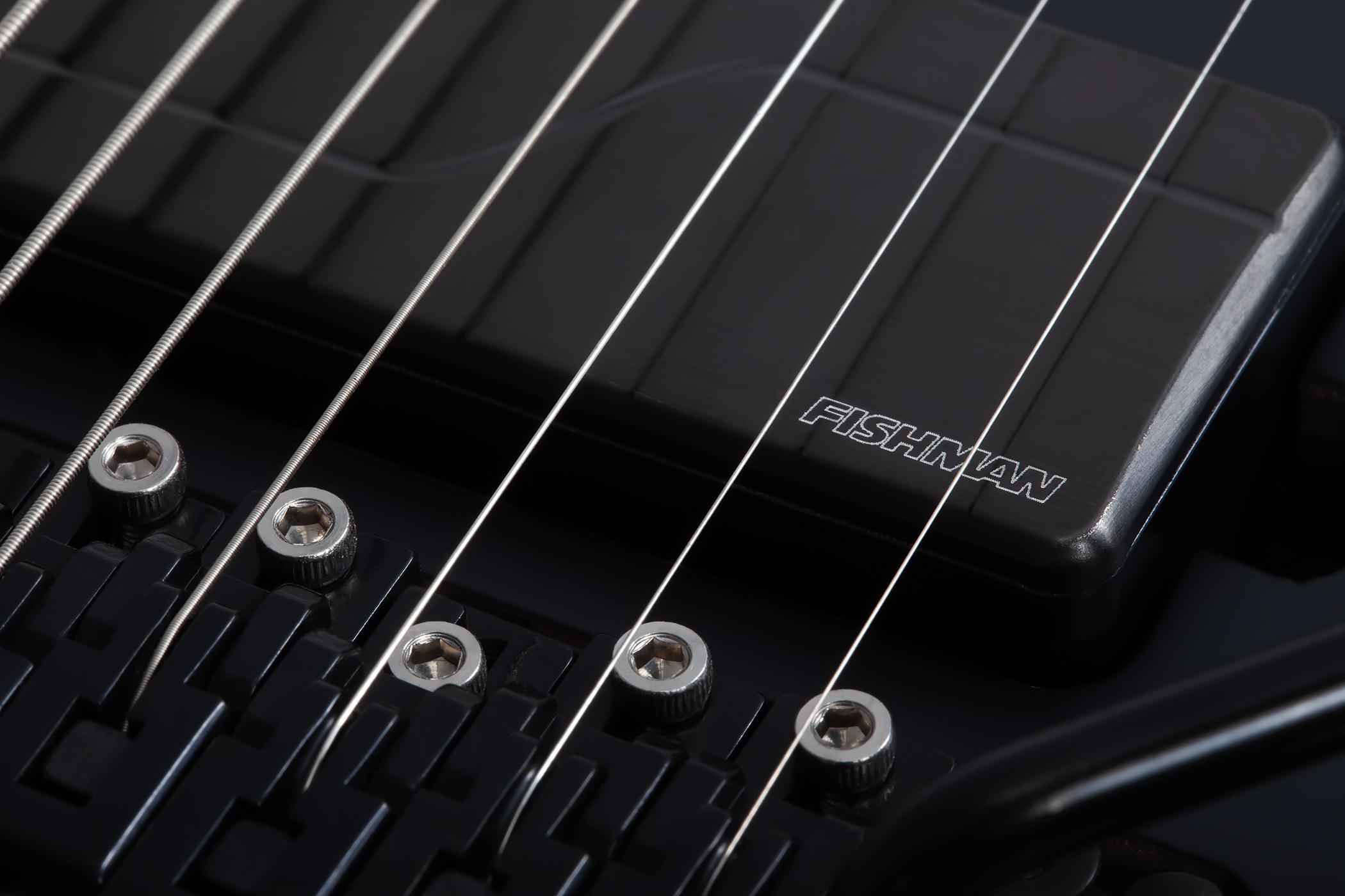 Schecter PT 7 FR-S SLS Elite Evil Twin in Satin Black - PT-7 FR S ELITE EVIL TWIN SATIN BLACK 1384 FISHMAN CLOSE.jpg