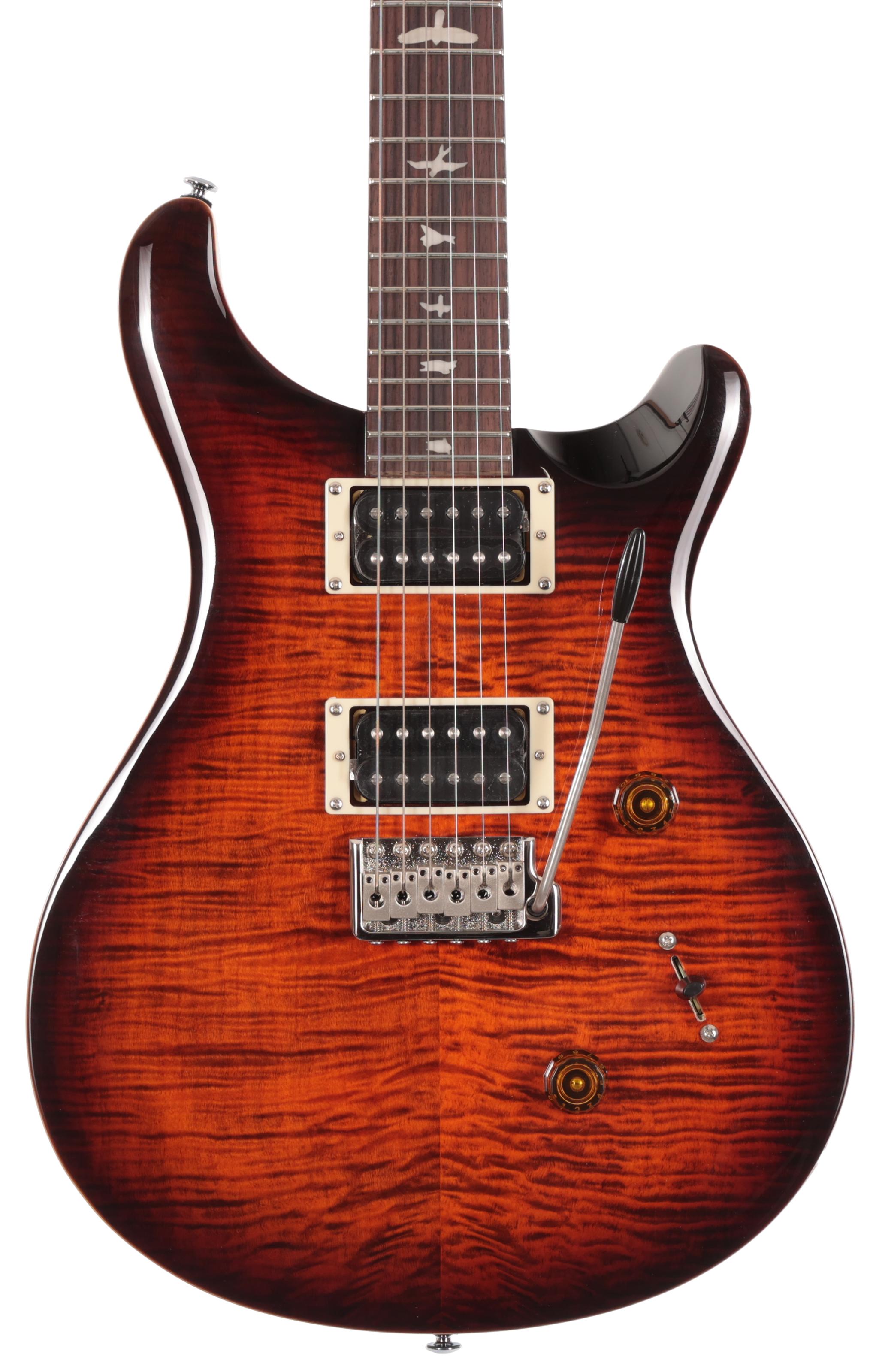 PRS Limited Edition SE Custom 24 Electric Guitar in Orange Tiger Smokeburst - SECU44OB (2).jpg