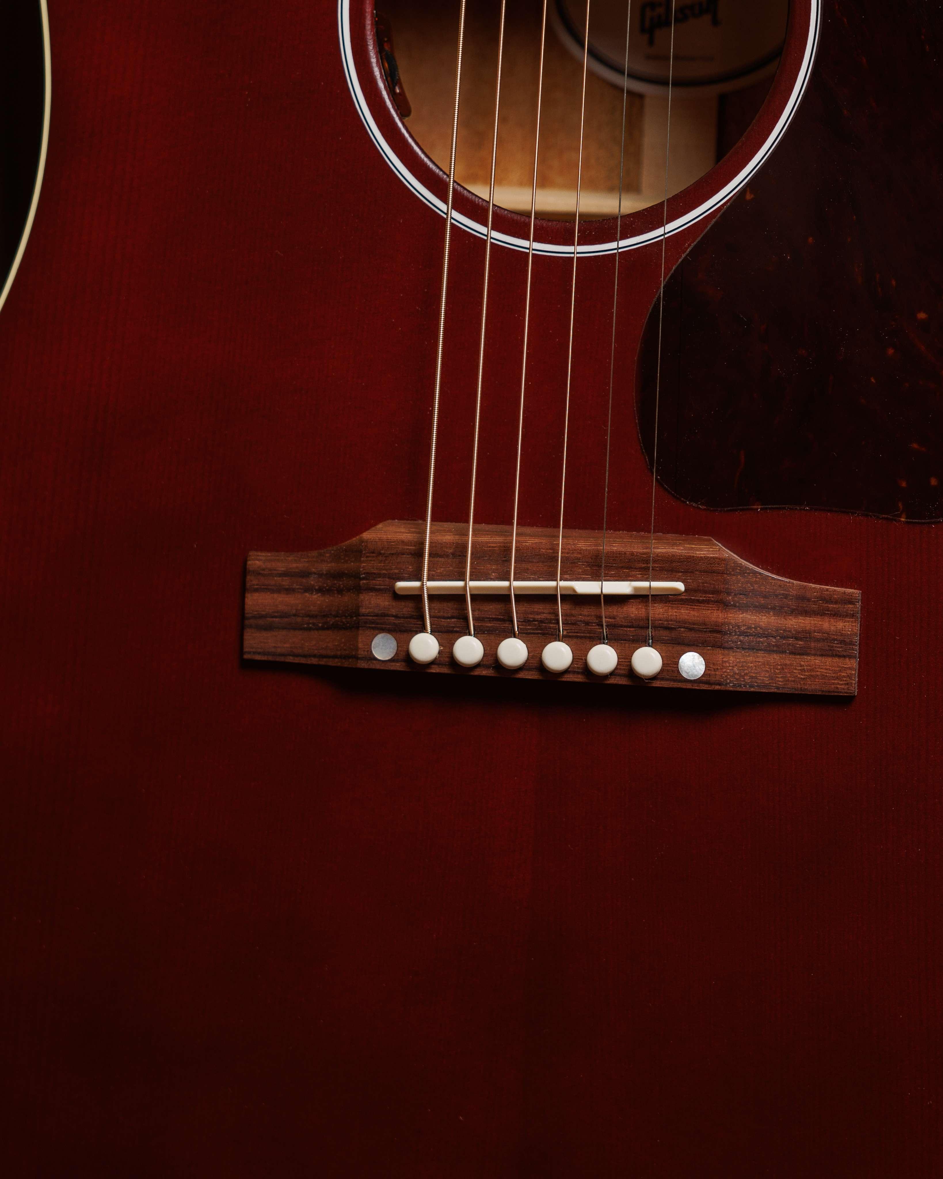 Gibson J-45 Special Electro Acoustic Guitar in Satin Wine Red