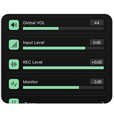 Divitone MF Studio Smart Modelling Electric Guitar in Flourite Green - divitone app 4.jpg