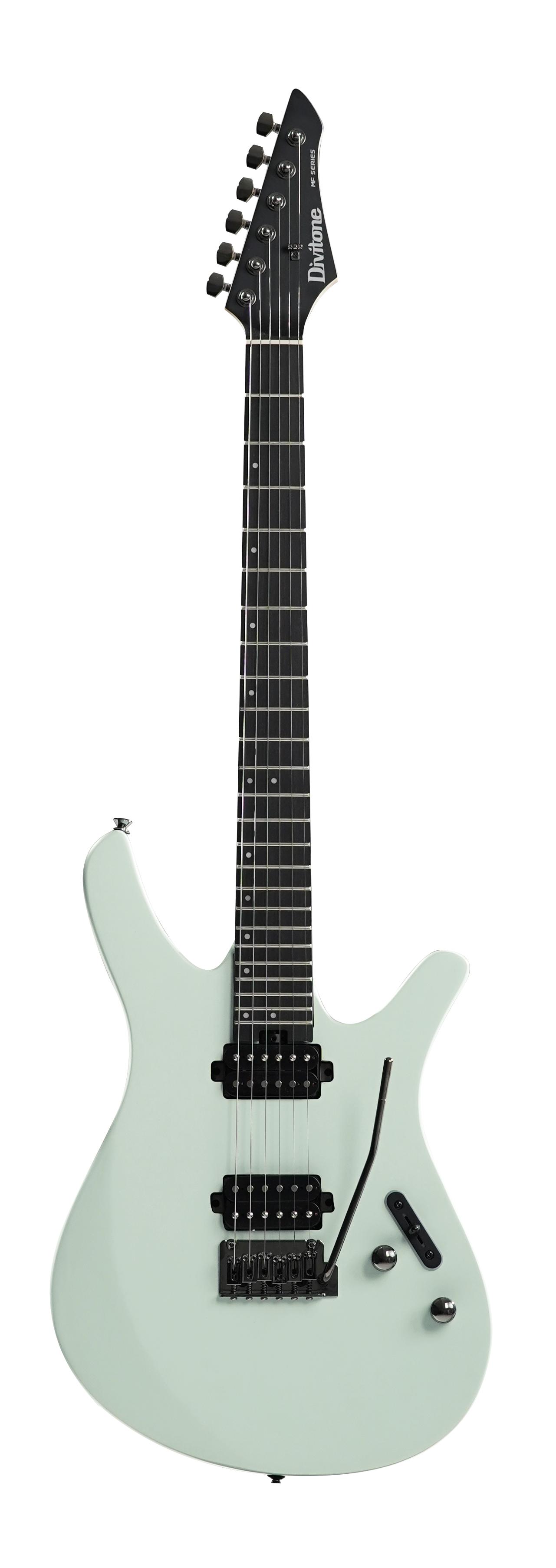 Divitone MF Studio Smart Modelling Electric Guitar in Flourite Green - DSG10_ gray_Front_Hi_V01_230525.jpg