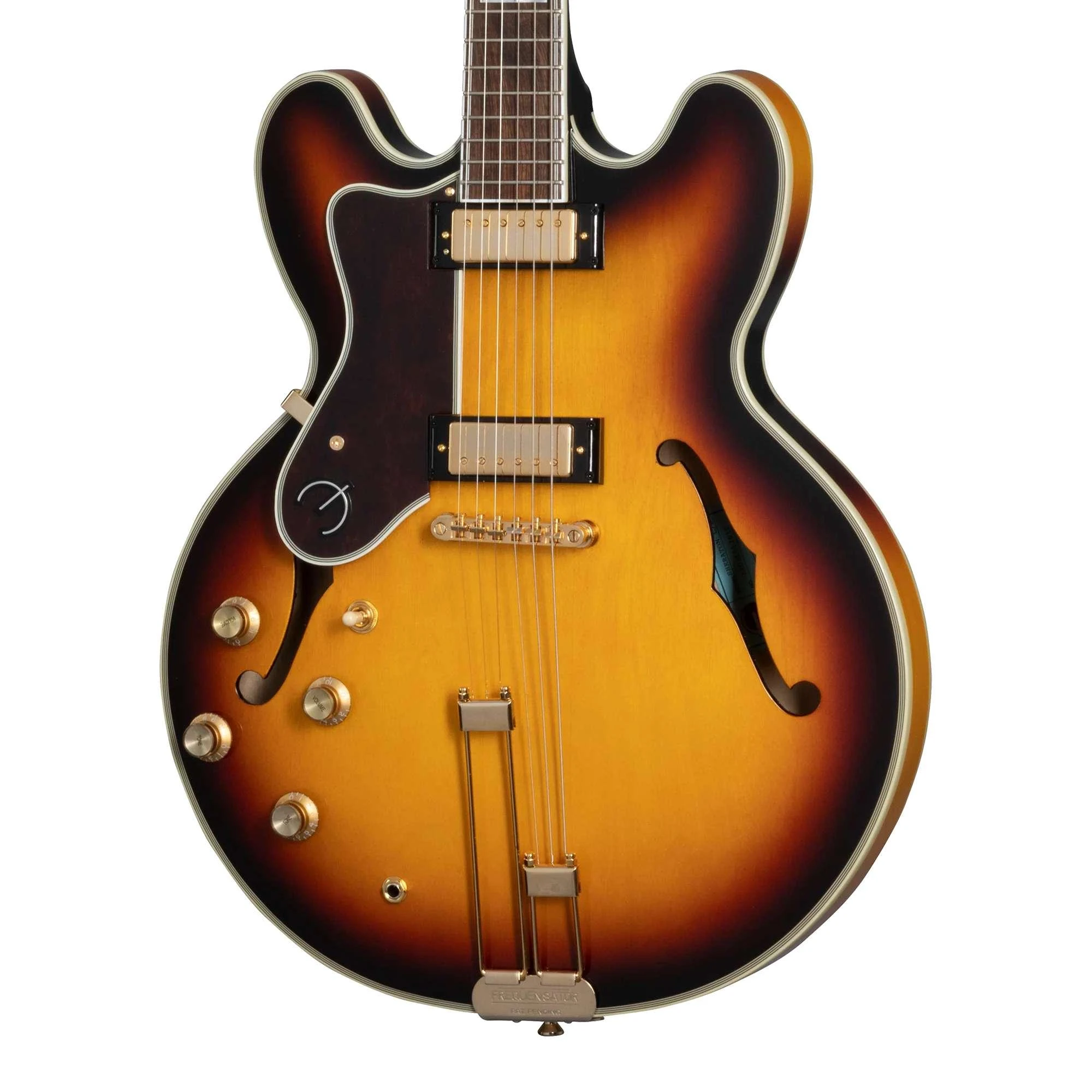 Epiphone Original Sheraton Semi-Hollow Left Handed Electric Guitar in Vintage Sunburst - EOSHVSGH1L (1).jpg
