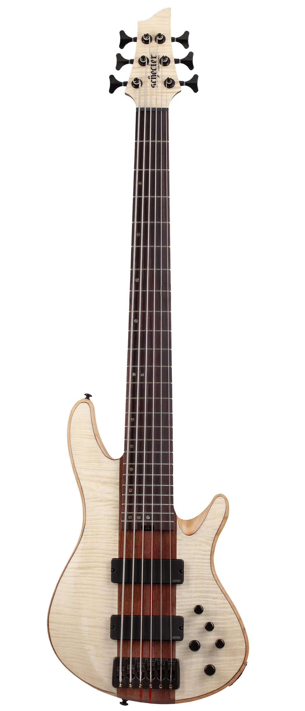 Schecter Charles Berthoud CB-6 6-String Bass Guitar in Natural Satin - Charles Berthoud CB-6 Natural Satin FLAT copy.jpg