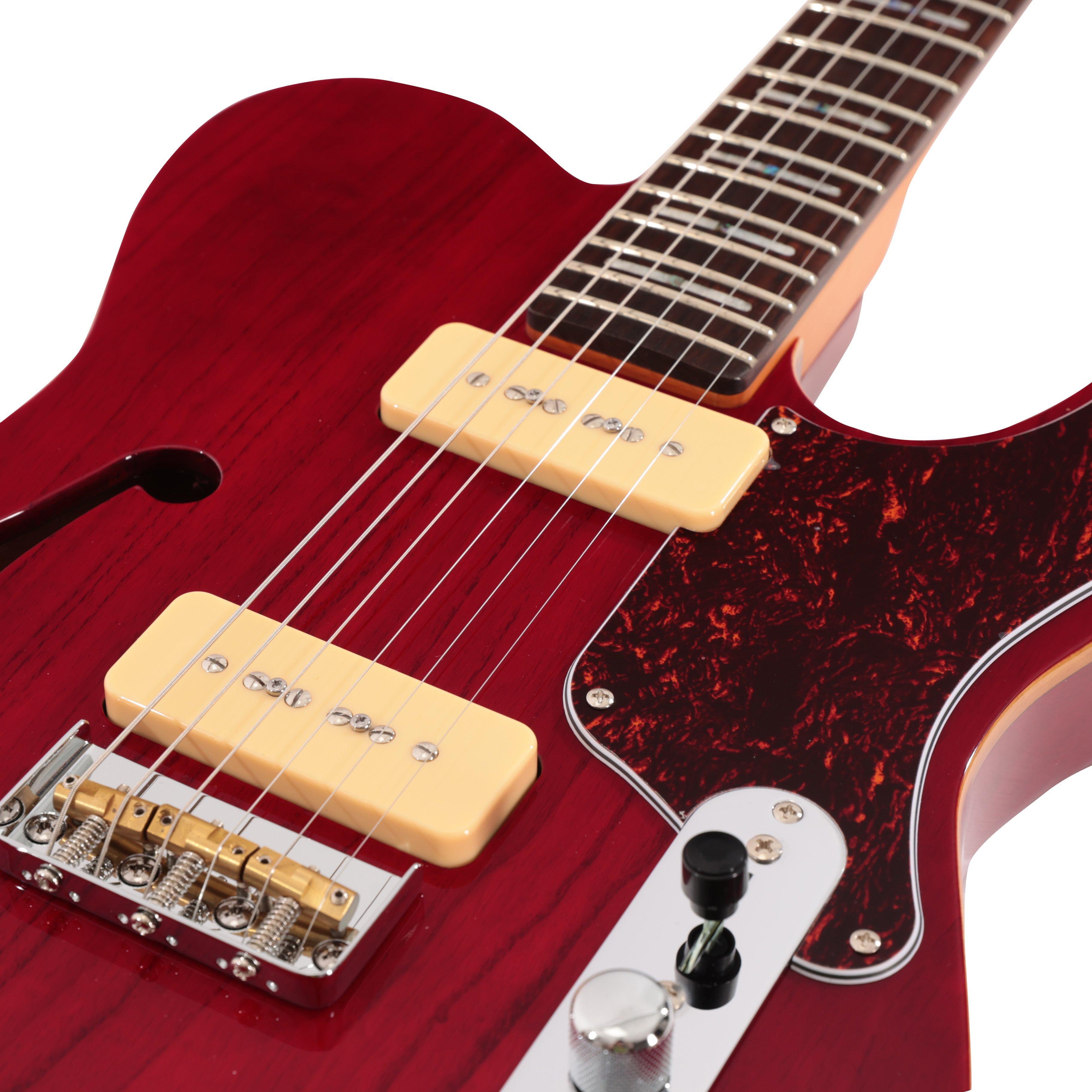 Sire Larry Carlton T7TM Left Handed Electric Guitar in See Through Red - T7TMLHSTR-lefthanded (5).jpg
