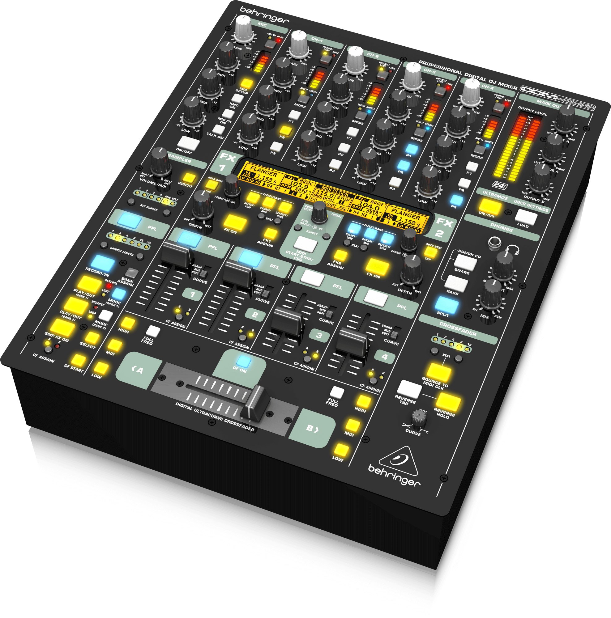 Behringer DDM4000 5-Channel Digital DJ Mixer - Andertons Music Co.