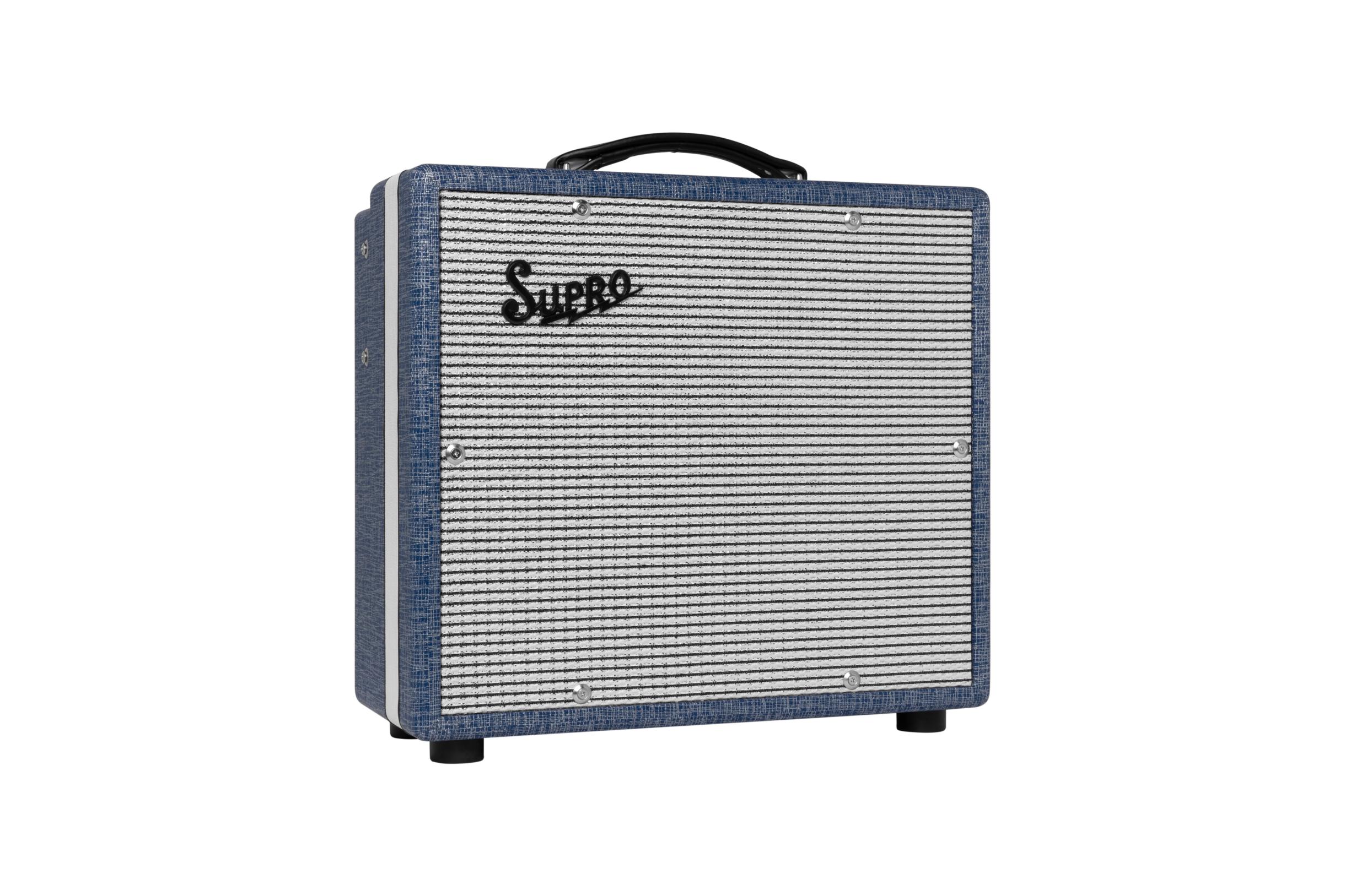 Supro 1608R Montauk 1x10 15W Combo Amp in Blue Rhino Hide - Montuak 5.jpg