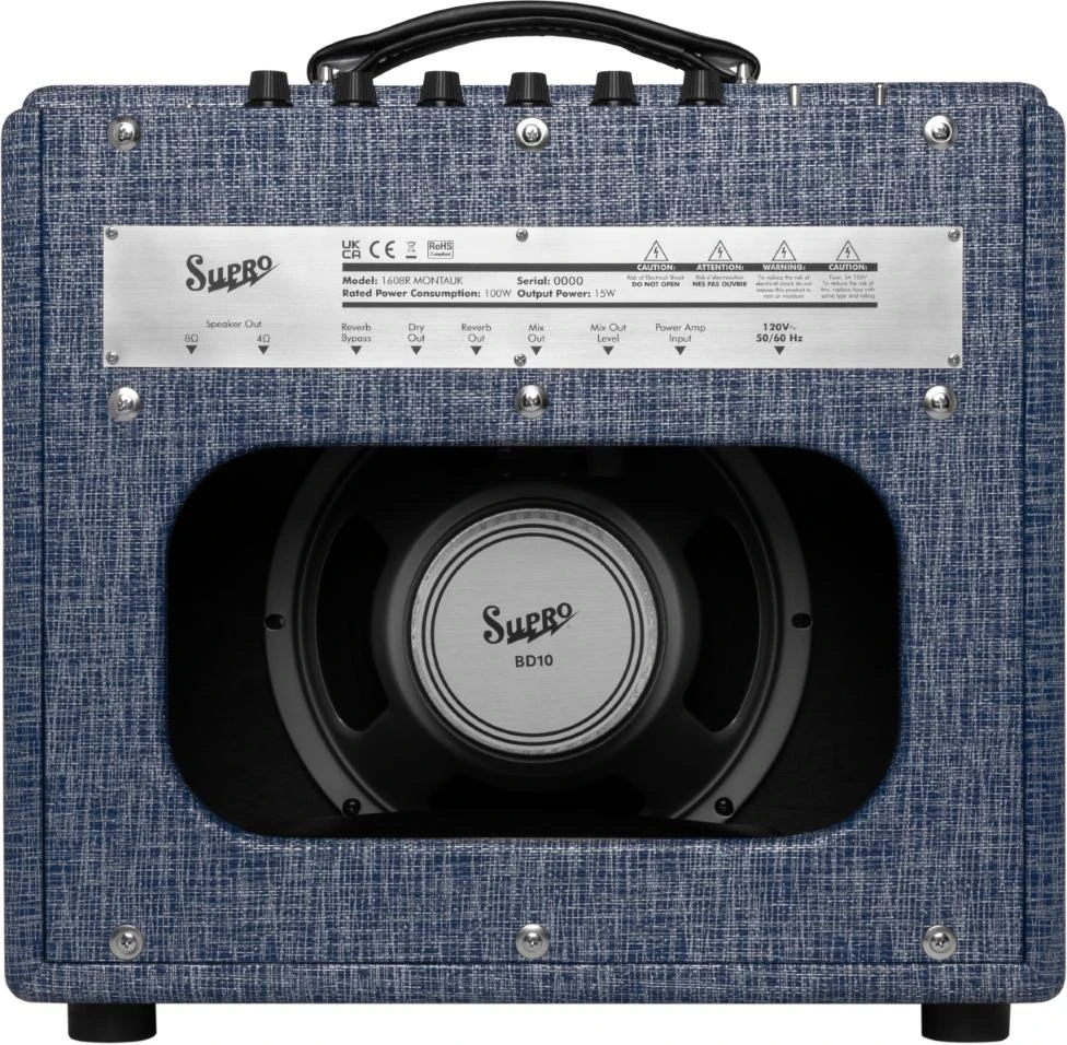 Supro 1608R Montauk 1x10 15W Combo Amp in Blue Rhino Hide - Montuak 2.jpg