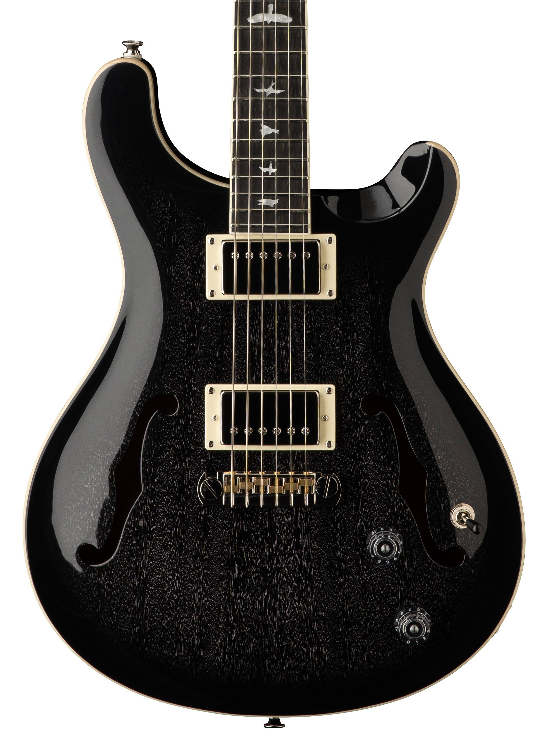 PRS SE Hollowbody Piezo in Dog Hair Smokeburst - SE Hollowbody Standard Dog Hair Smokeburst-hero.jpg