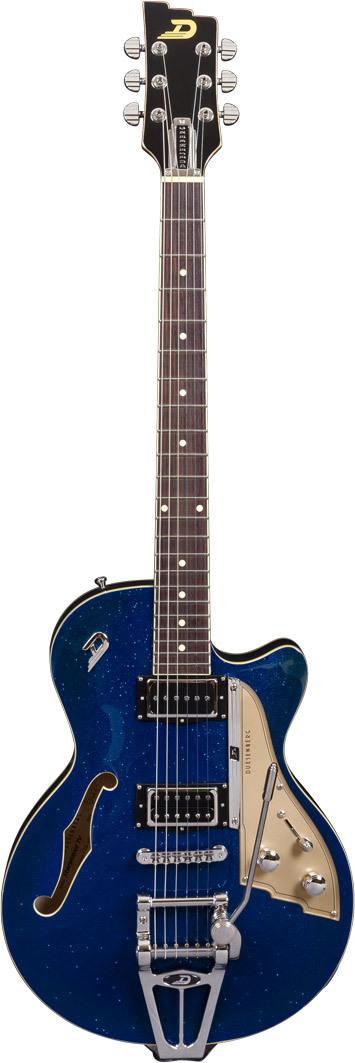 Duesenberg Starplayer TV Semi-Hollow Electric Guitar in Blue Sparkle - berg-front.jpg