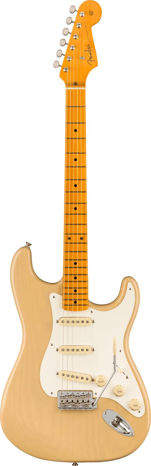 Fender Left-Handed American Vintage II '57 Stratocaster in Vintage Blonde, Maple Neck - 0110232807_fen_ins_frt_1_rr.jpg