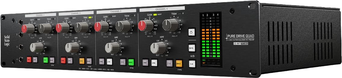 SSL Pure Drive QUAD Microphone Pre Amp & USB Soundcard - SSL0124-Solid_State_Logic_Quad_Right.jpg