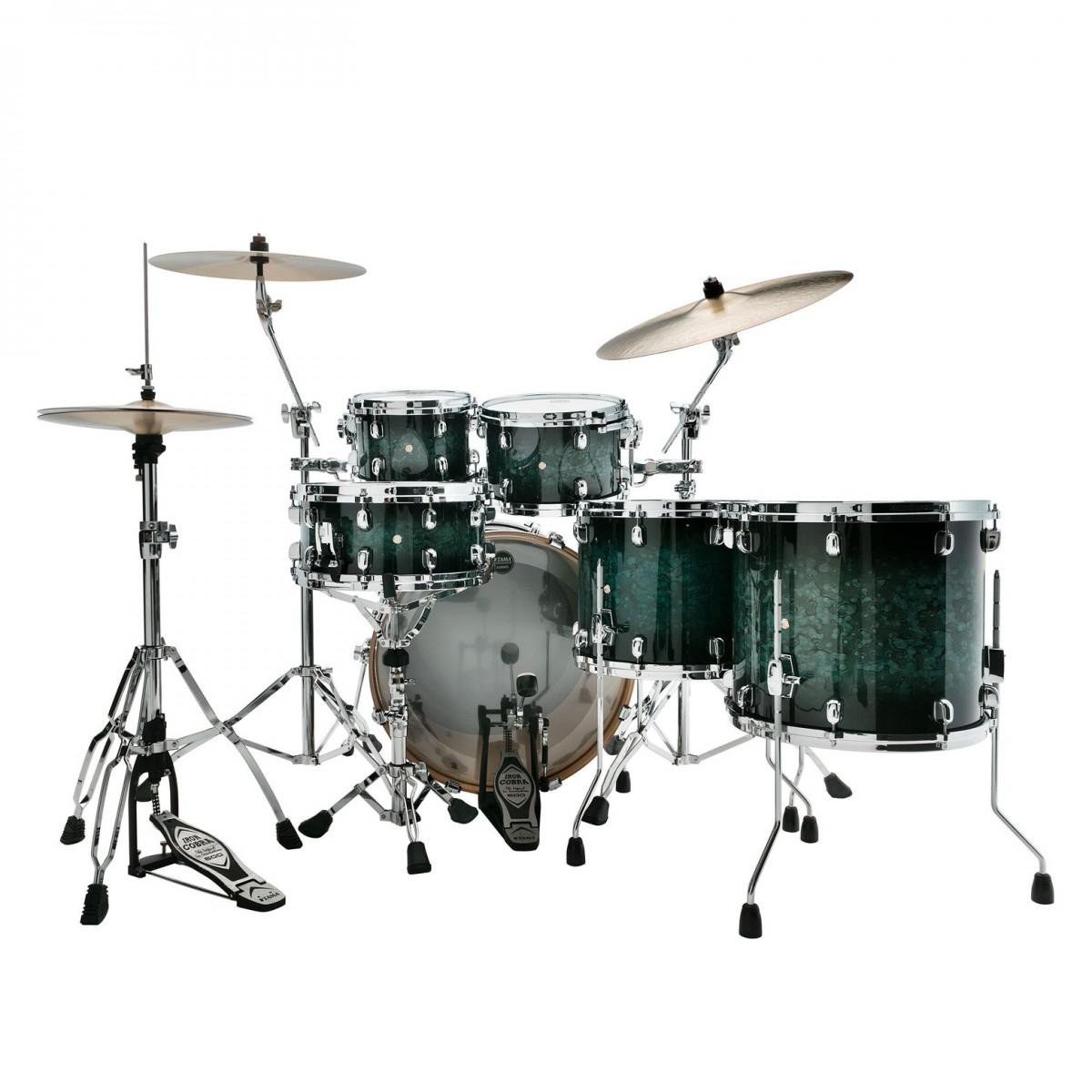 Tama Starclassic Performer Drum Shell Pack in Molten Steel Blue Burst - MBS52RZS-MSL 2.jpg