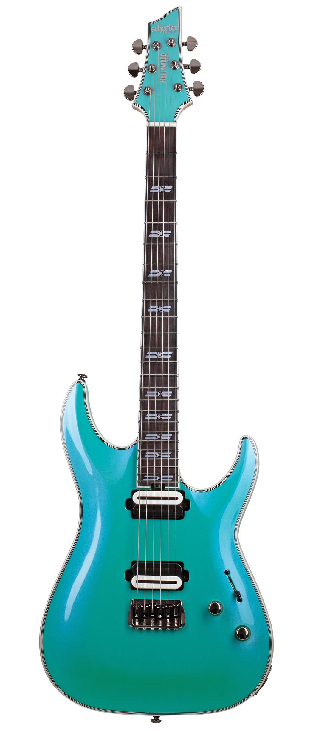 Schecter C-1 SLS Hollywood Electric Guitar in Glacier Metallic - C-1 SLS HOLLYWOOD GLACIER METALLIC 1386 FLAT copy.jpg