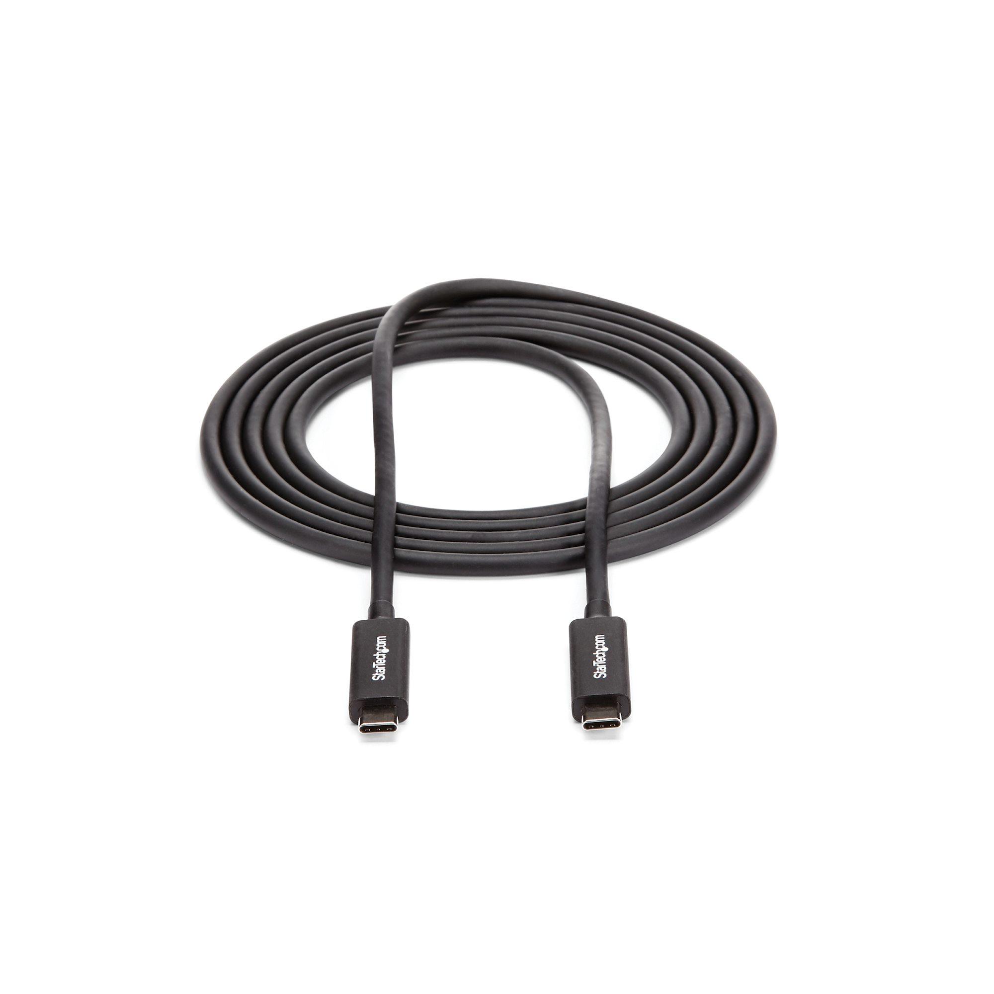 StarTech Thunderbolt 3 / USB C Cable - 2M - Black - V933632 (1).jpg