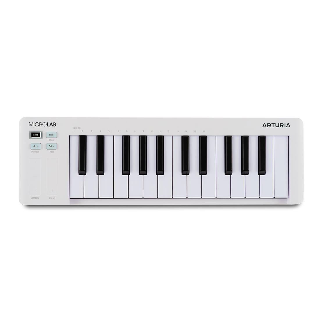 Arturia Microlab MK3 - 25 Key Mini Controller Keyboard in White - 231511 (5).jpg