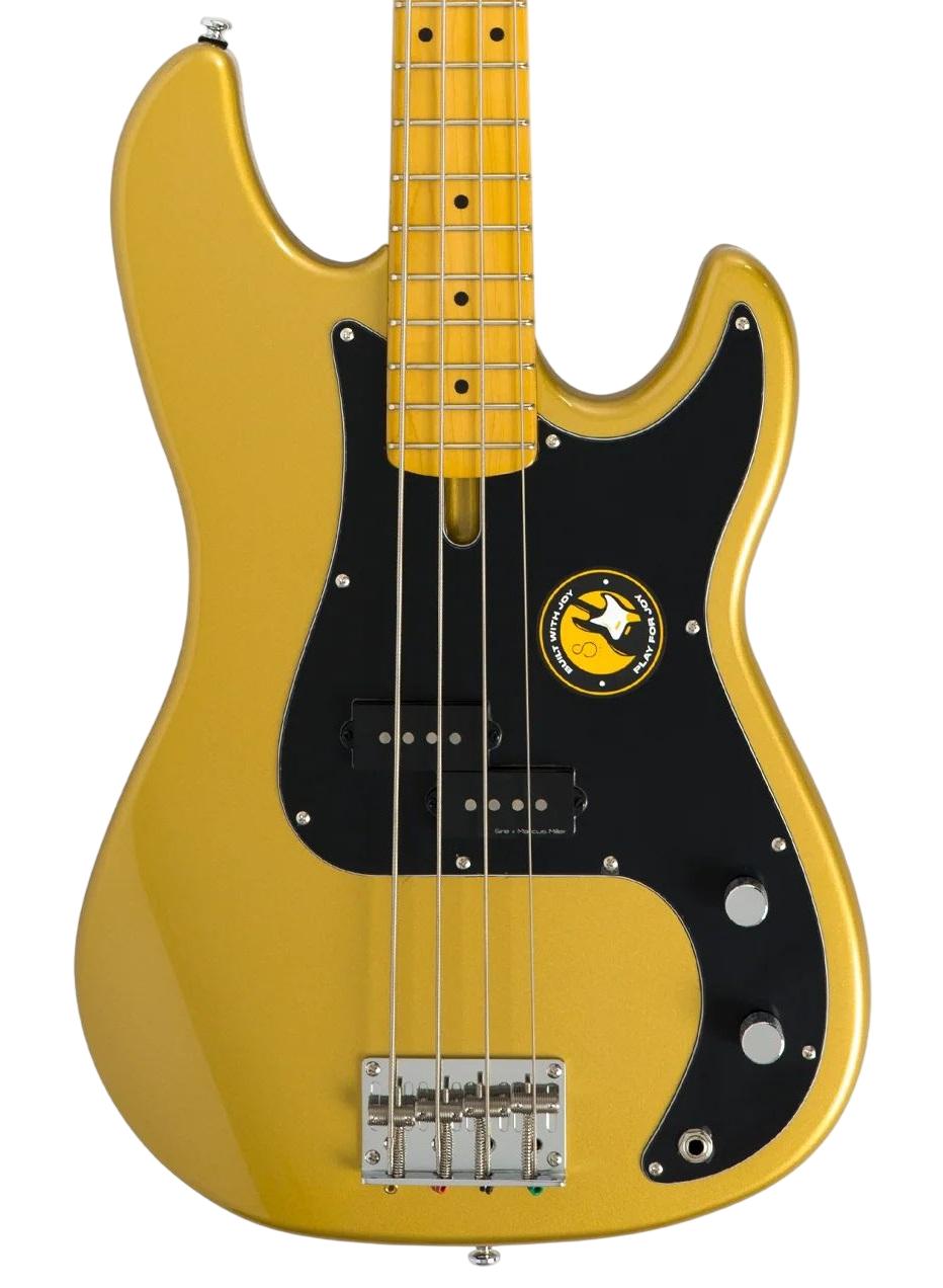 Sire Marcus Miller P5 4-String Bass Guitar in Metallic Gold - P5_ALDER_4_MGO_4_hero.jpg