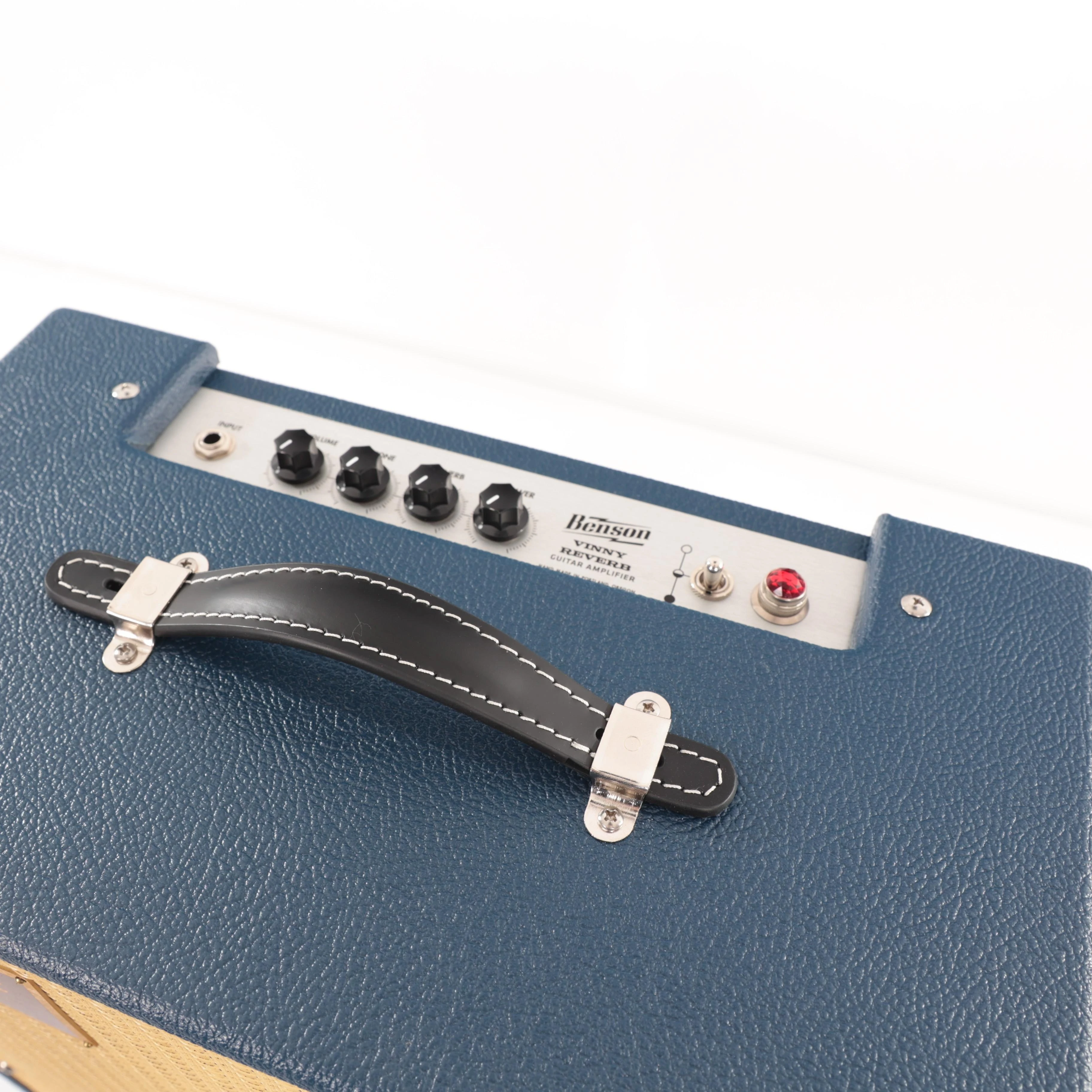 Benson Vinny 5W 1X10 Valve Reverb Combo Amp In Limited Edition Blue and Wheat - BEN-VINNY-BLWH (4).jpg