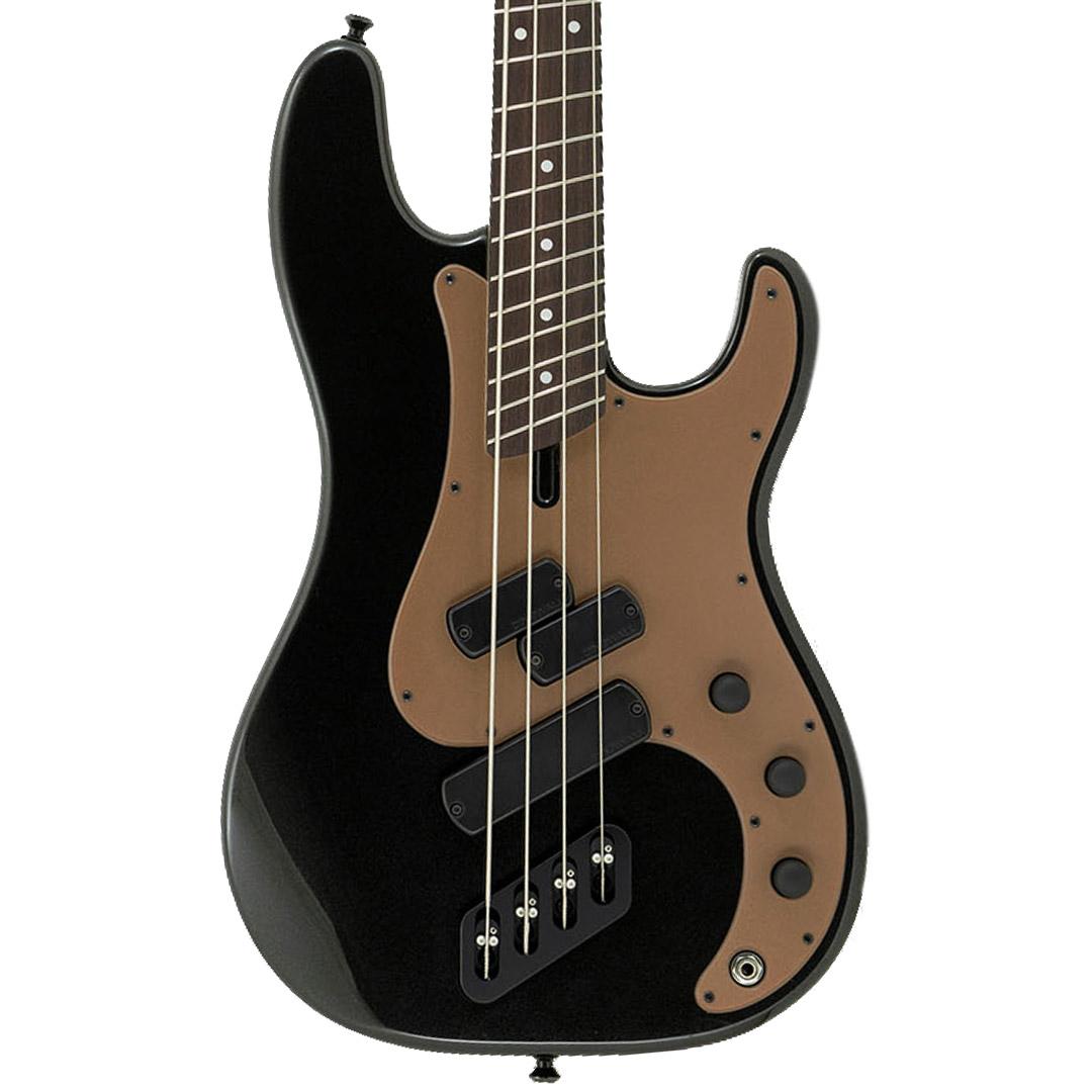 Dingwall SP-1 4 String Bass Guitar in Metallic Black, Pau Ferro Fretboard - SP1-Gloss-Metallic-Black-w-Matte-Cocoa-Gold-PG-4-String-thumb.jpg