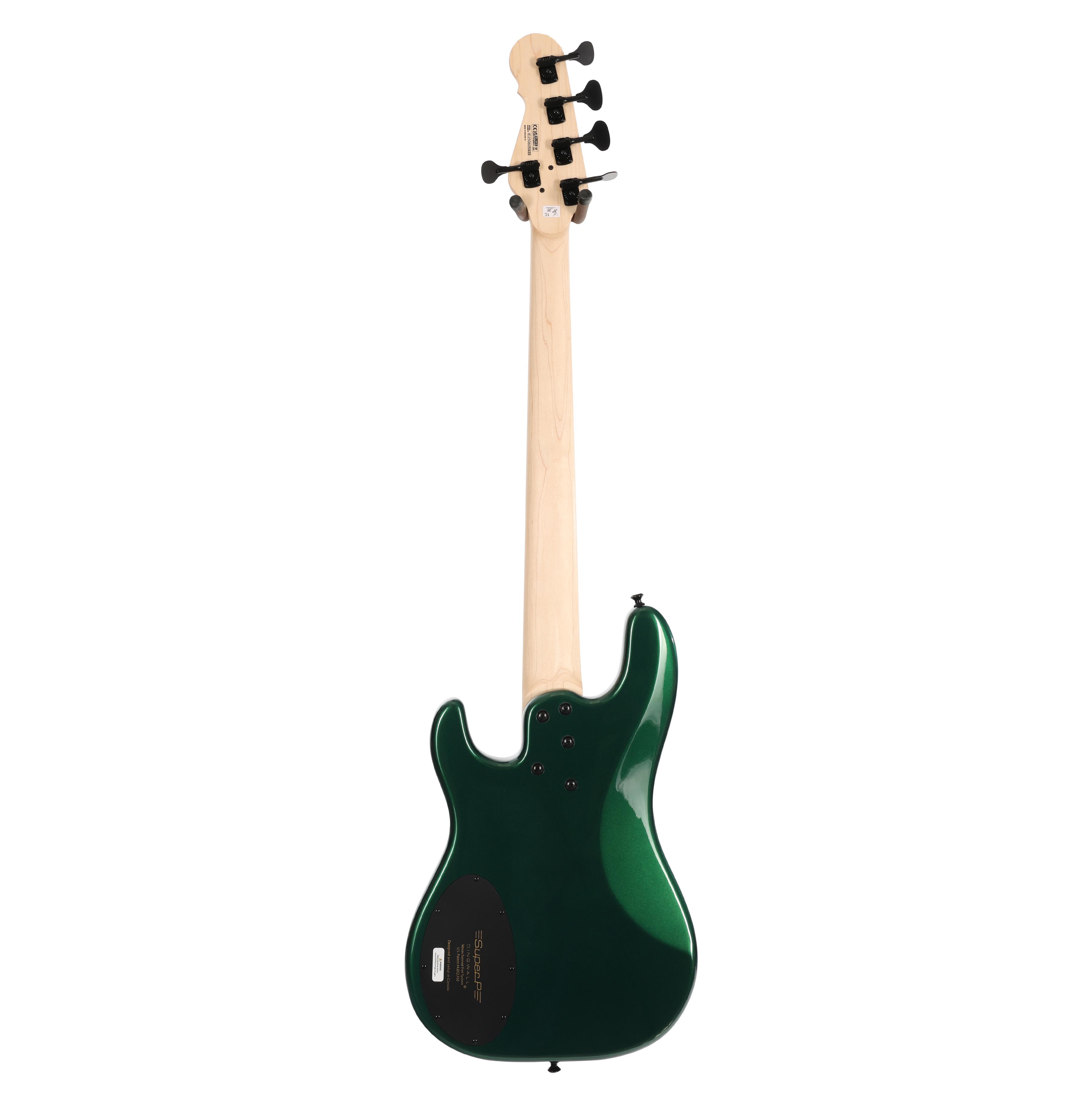 Dingwall SP-1 5-String Bass Guitar in Dark Candy Green, Rosewood Fretboard - SP25DCGPSH (4).jpg