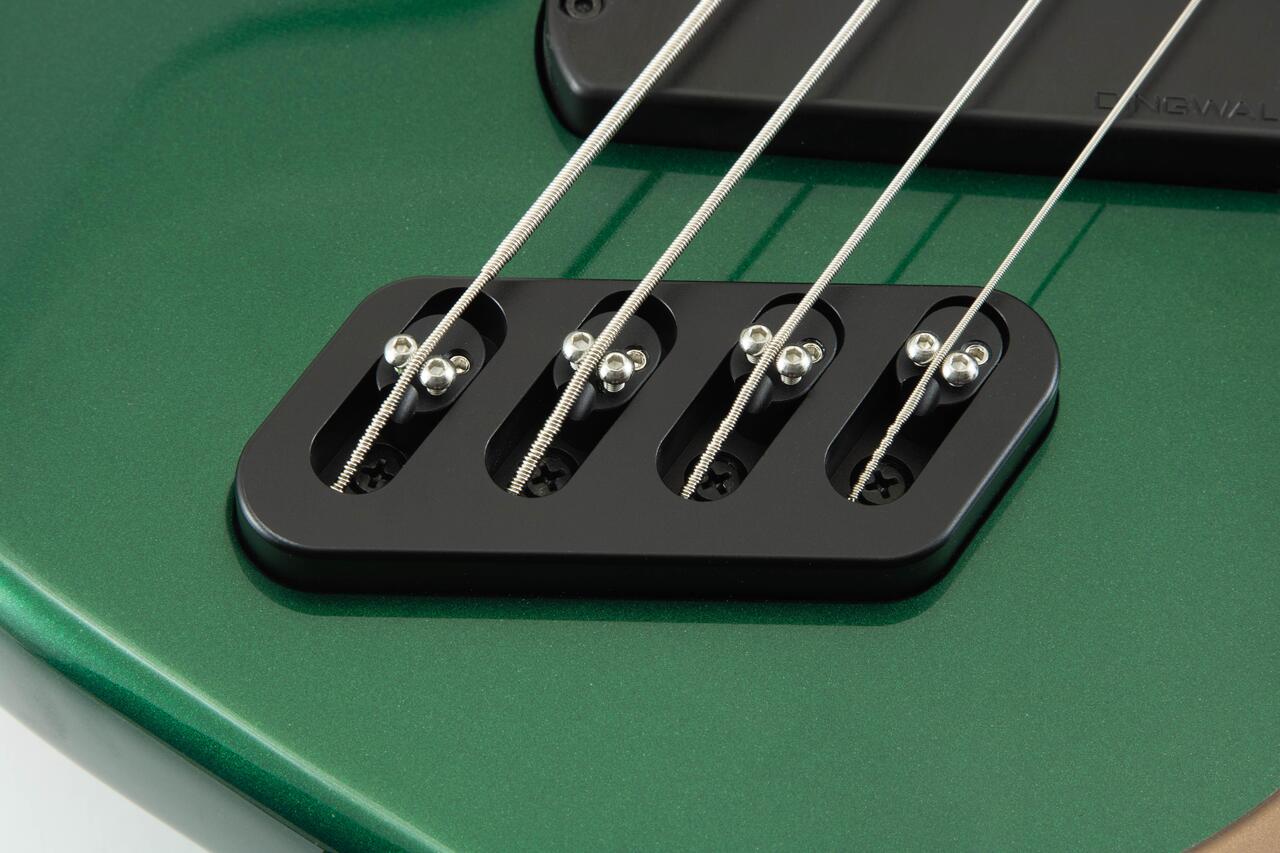 Dingwall SP-1 4-String Bass Guitar in Dark Candy Green, Rosewood Fretboard - SP1 Gloss Dark Candy Green w- Matte Cocoa PG 4-String (4-7).jpg