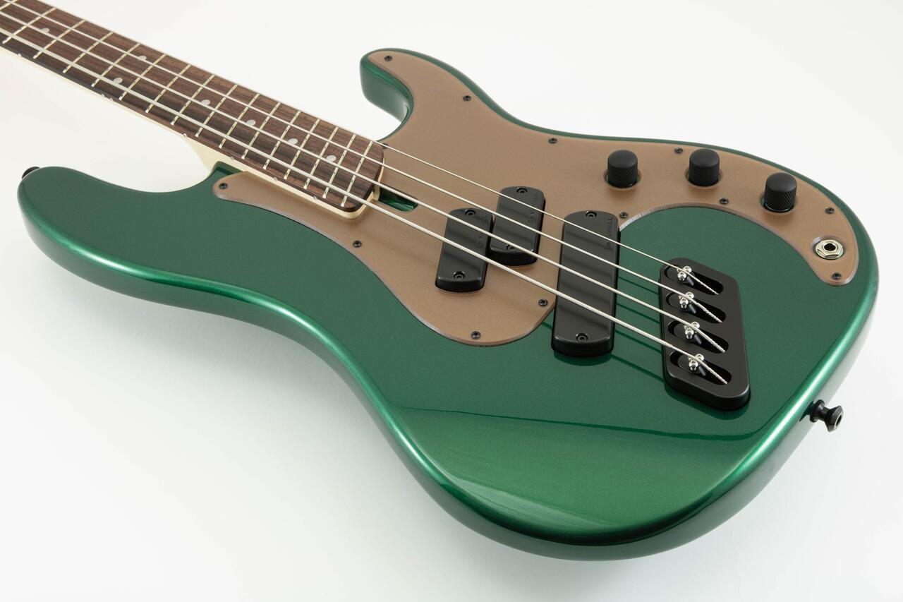 Dingwall SP-1 4-String Bass Guitar in Dark Candy Green, Pau Ferro Fretboard - SP1 Gloss Dark Candy Green w- Matte Cocoa PG 4-String (2-7).jpg