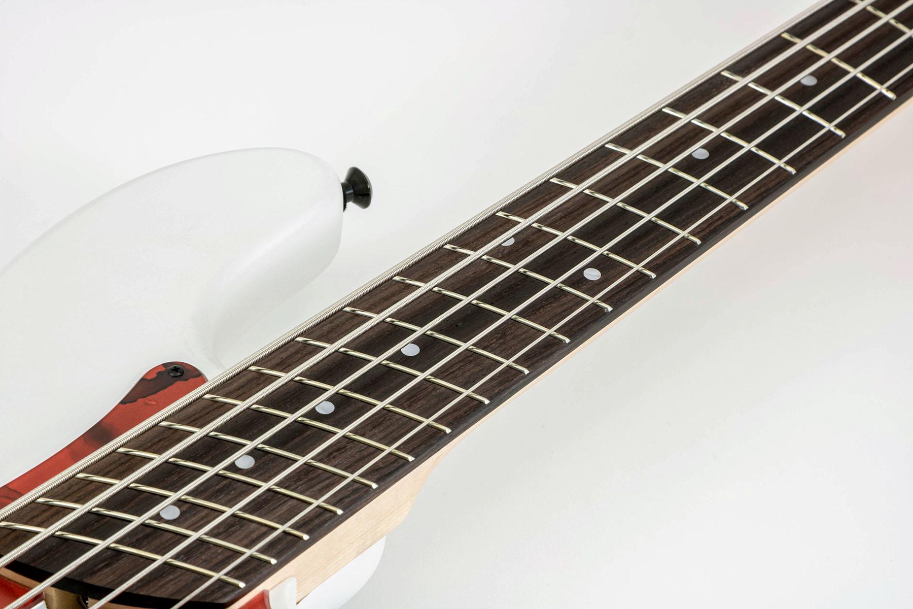 Dingwall SP-1 5-String Bass Guitar in Ducatti White, Rosewood Fretboard - SP1 Matte Ducati Pearl White w-Pablo PG 5-String (Shot 6-7).jpg
